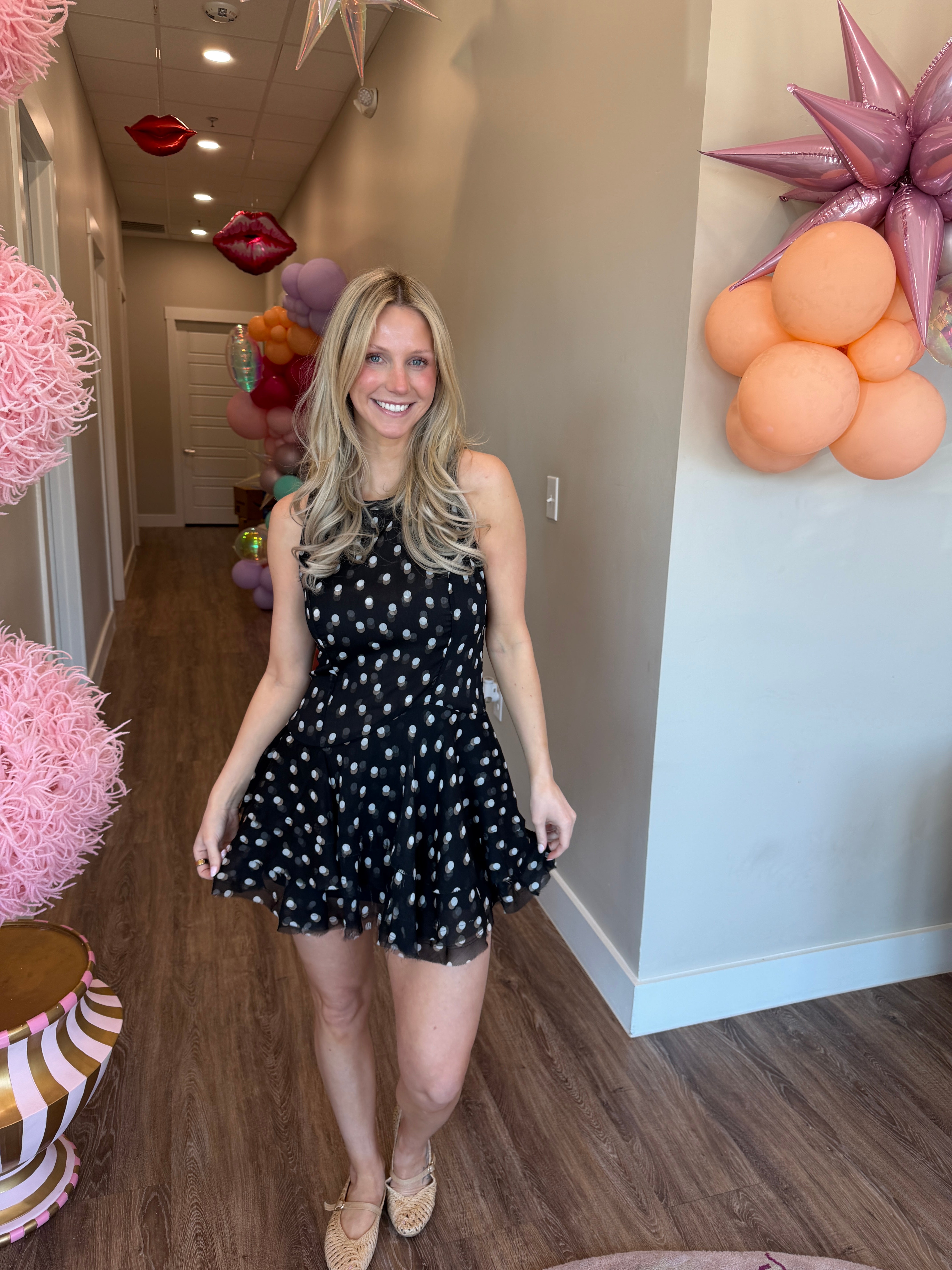 Raven Printed Mini Dress- Free People