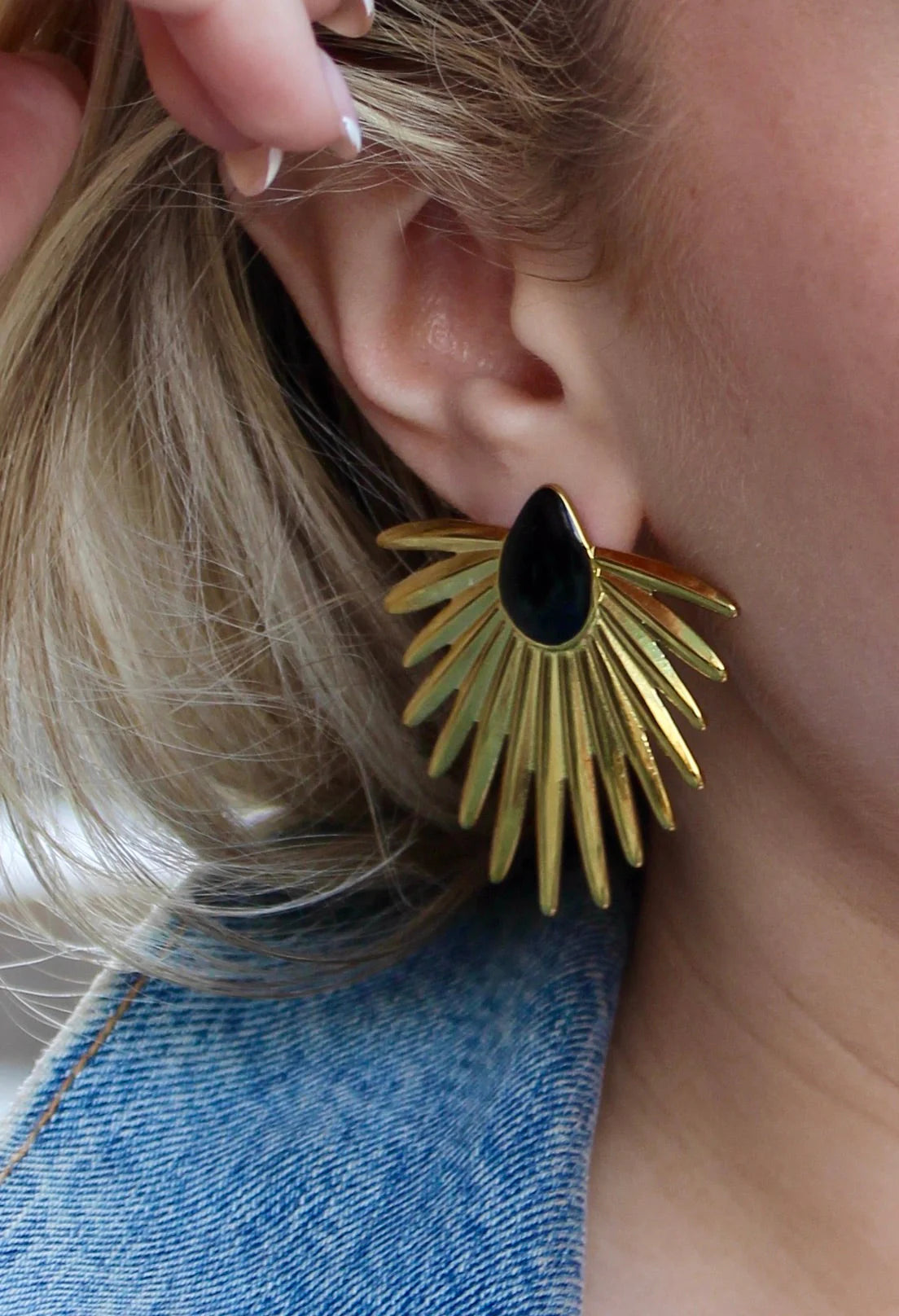 Black Phoenix Earrings