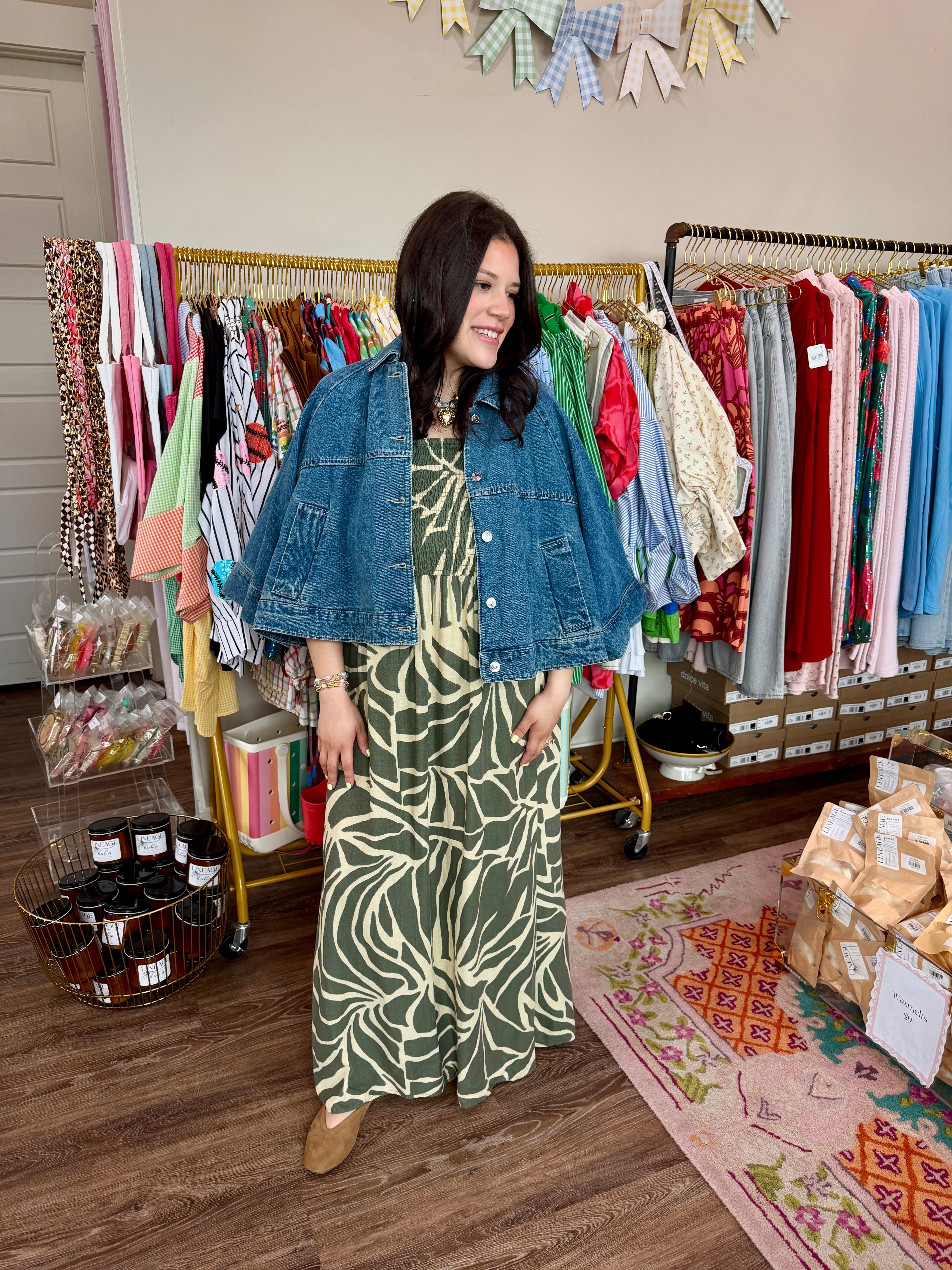 Bayside Tova Palm Midi Dress