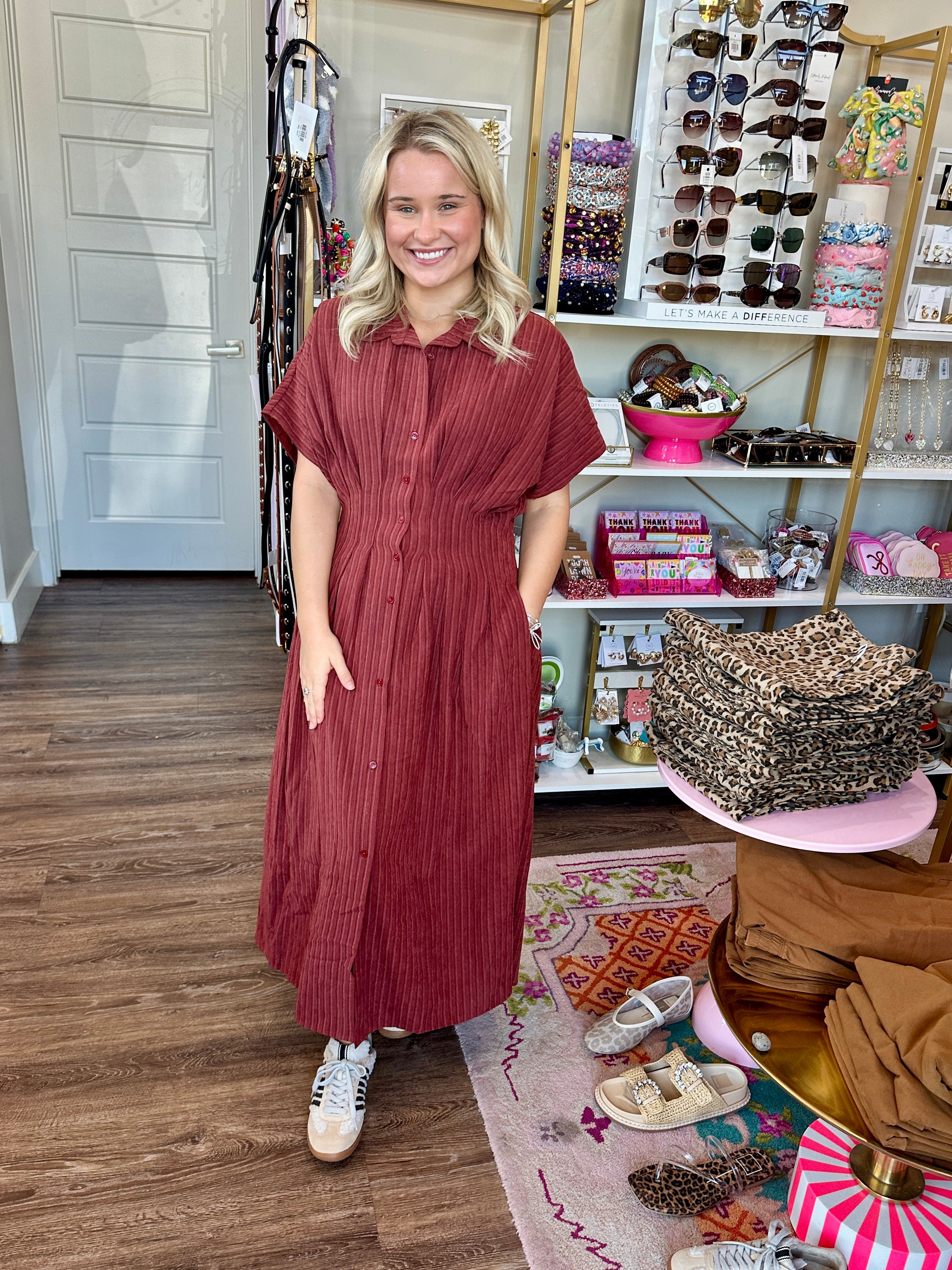 Roxanna Striped Maxi Dress