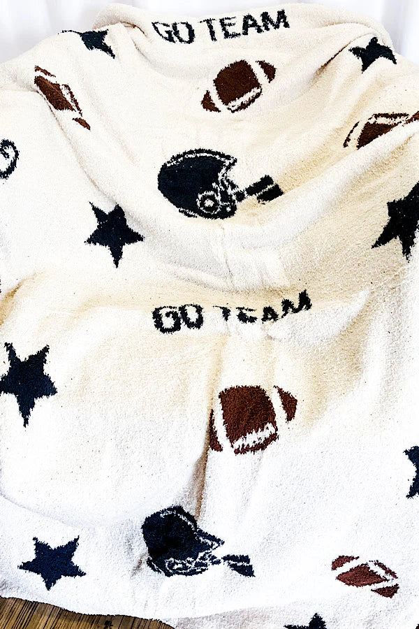 Go Team Football Blanket