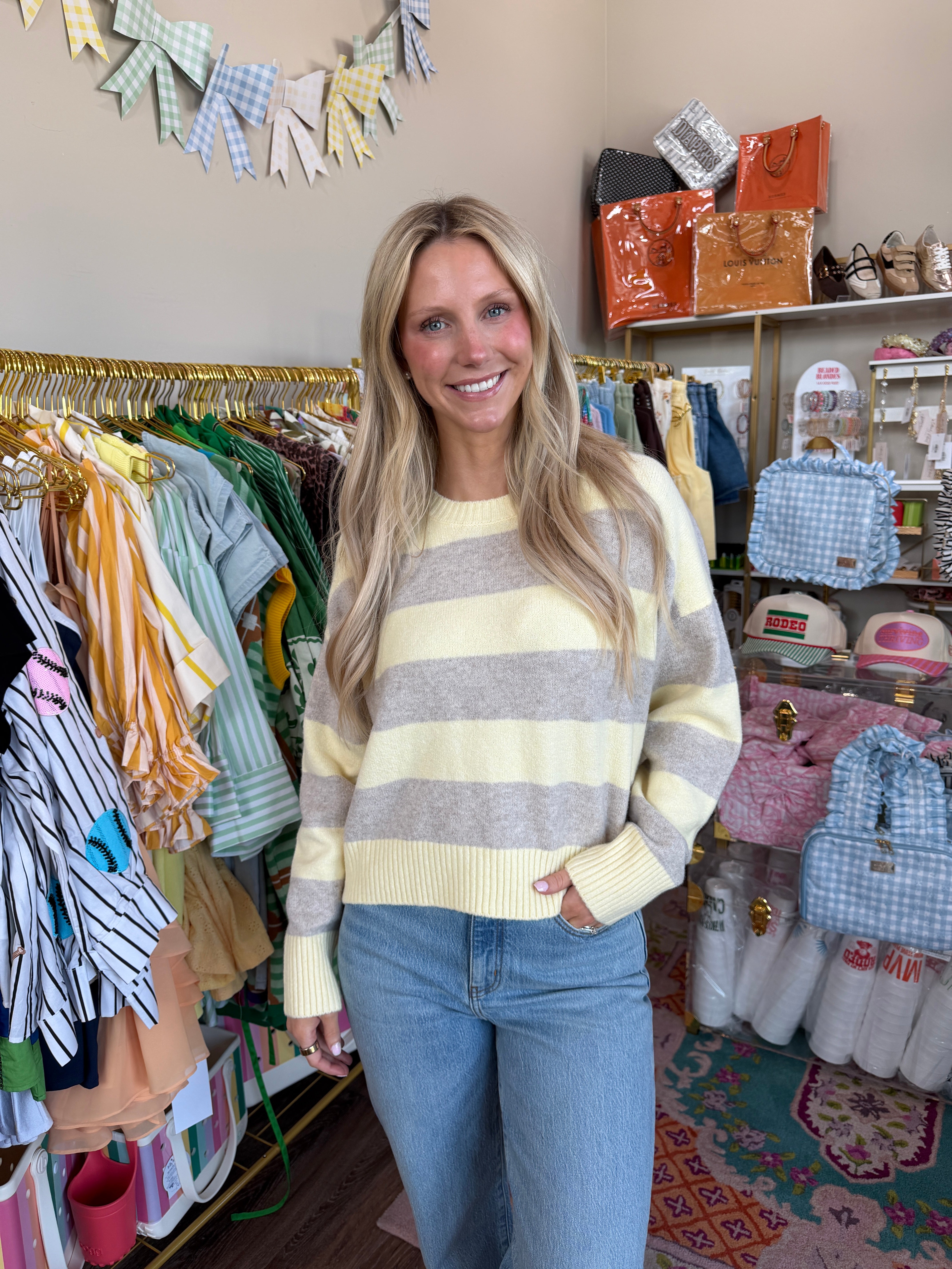 Circus Stripe Sweater - Sunnyside
