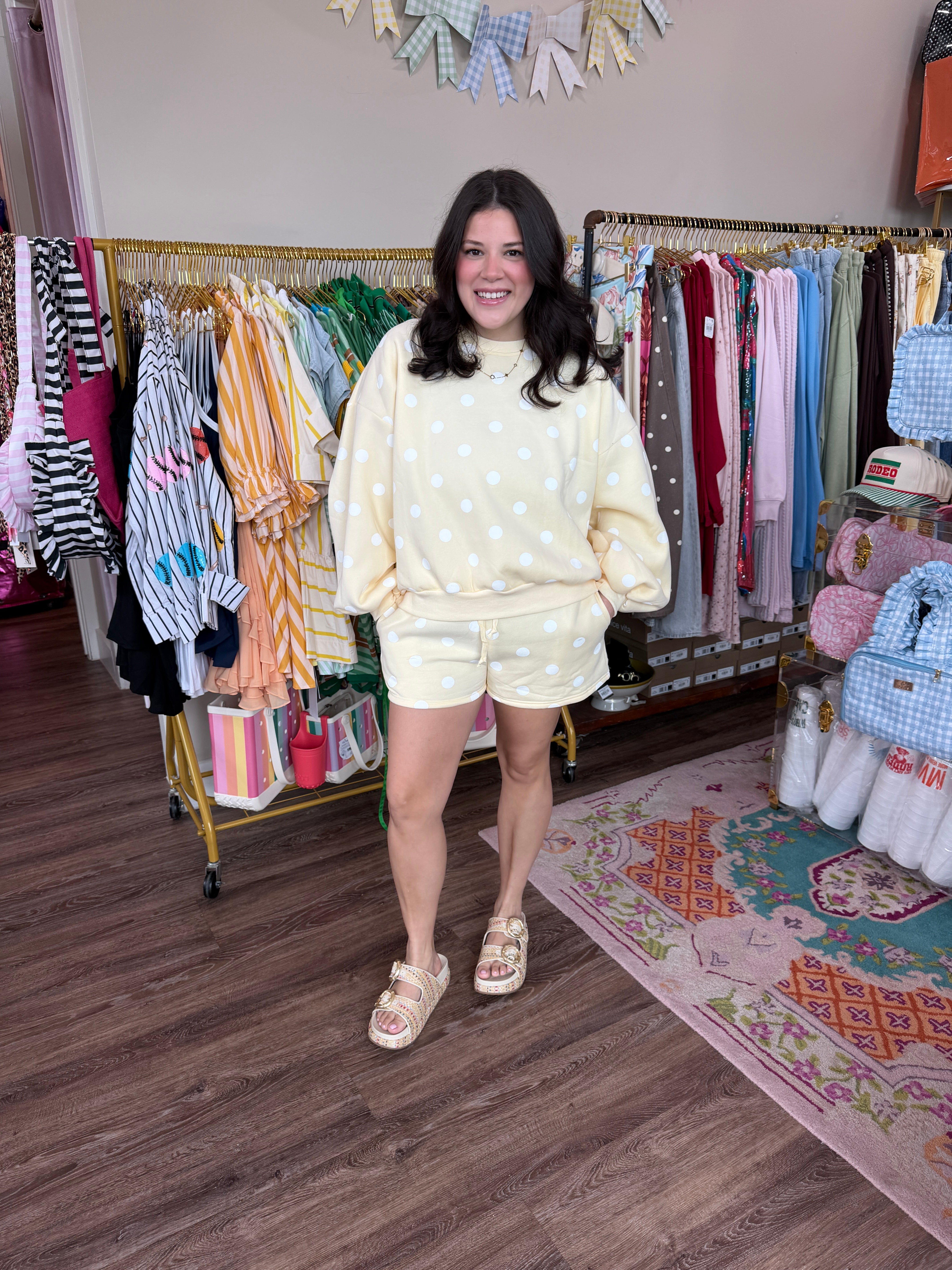 Polka Dot Fleece Set