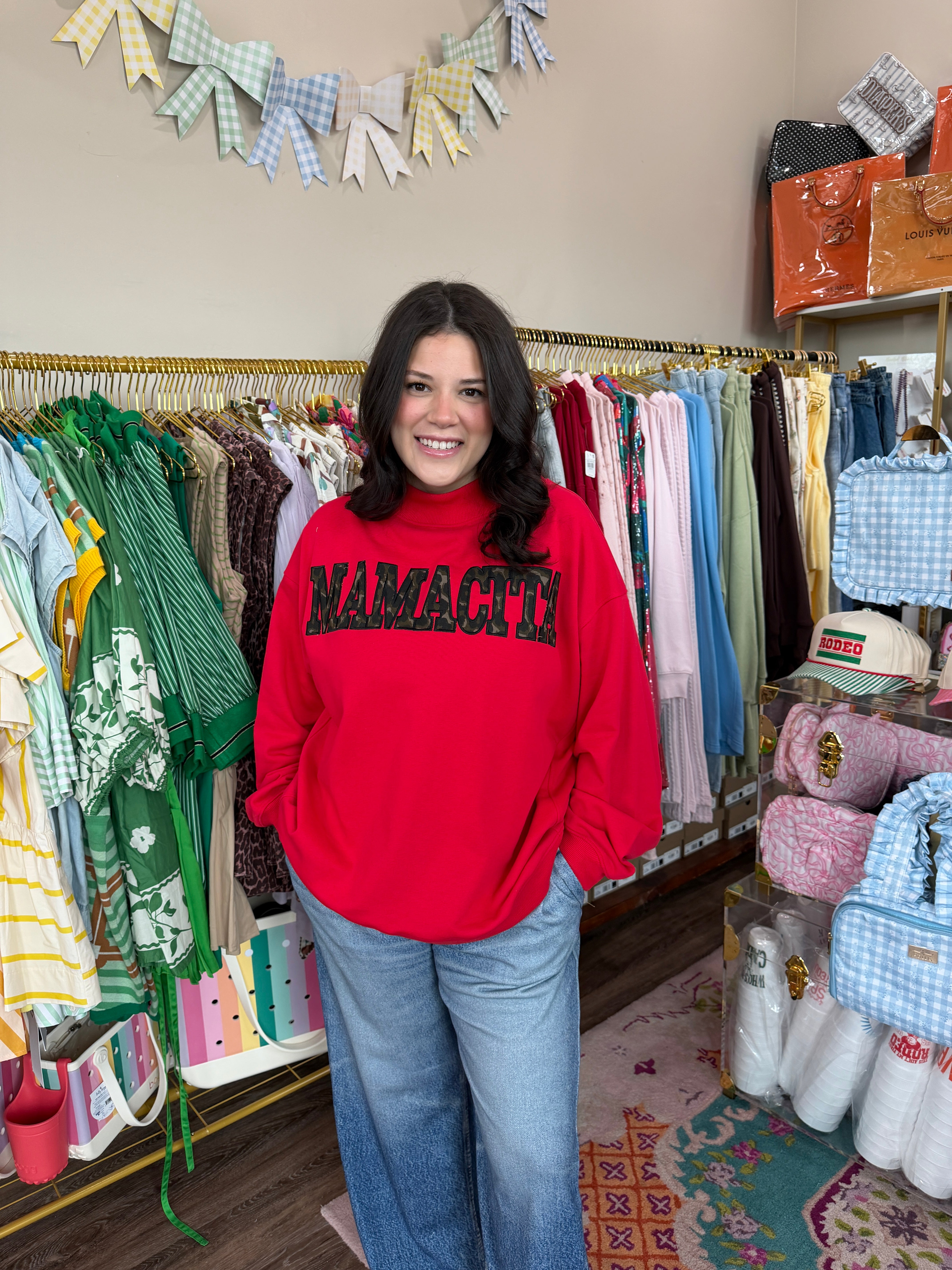 Mamacita Vintage Mock Neck