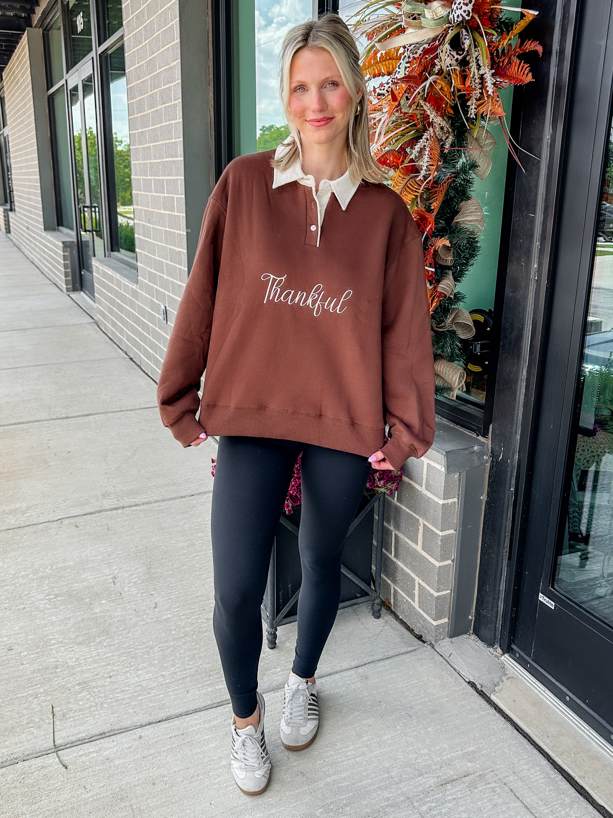 'Thankful' French Terry Sweatshirt