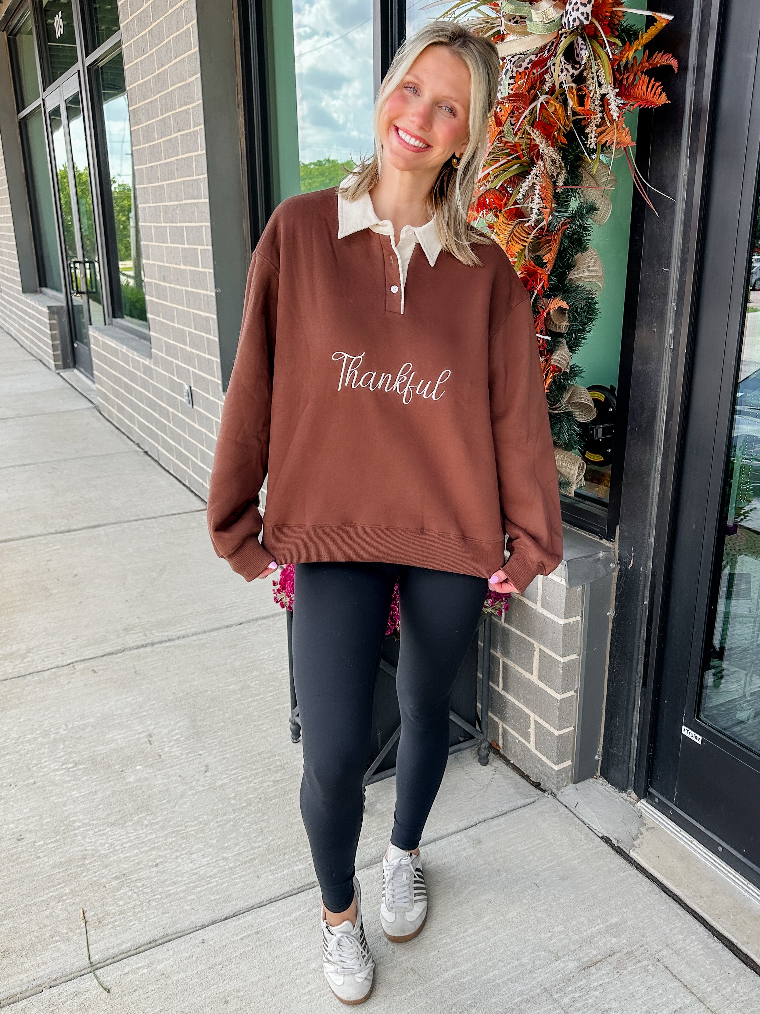 'Thankful' French Terry Sweatshirt