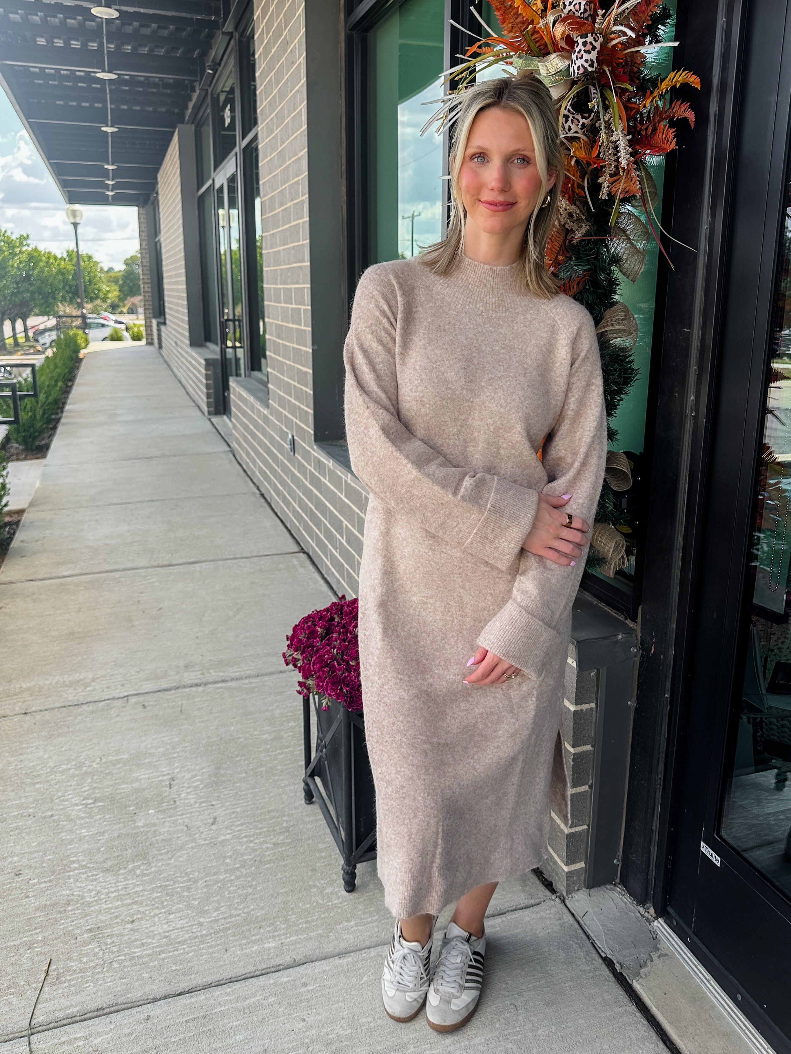 Hadley Turtleneck Knit Midi Dress