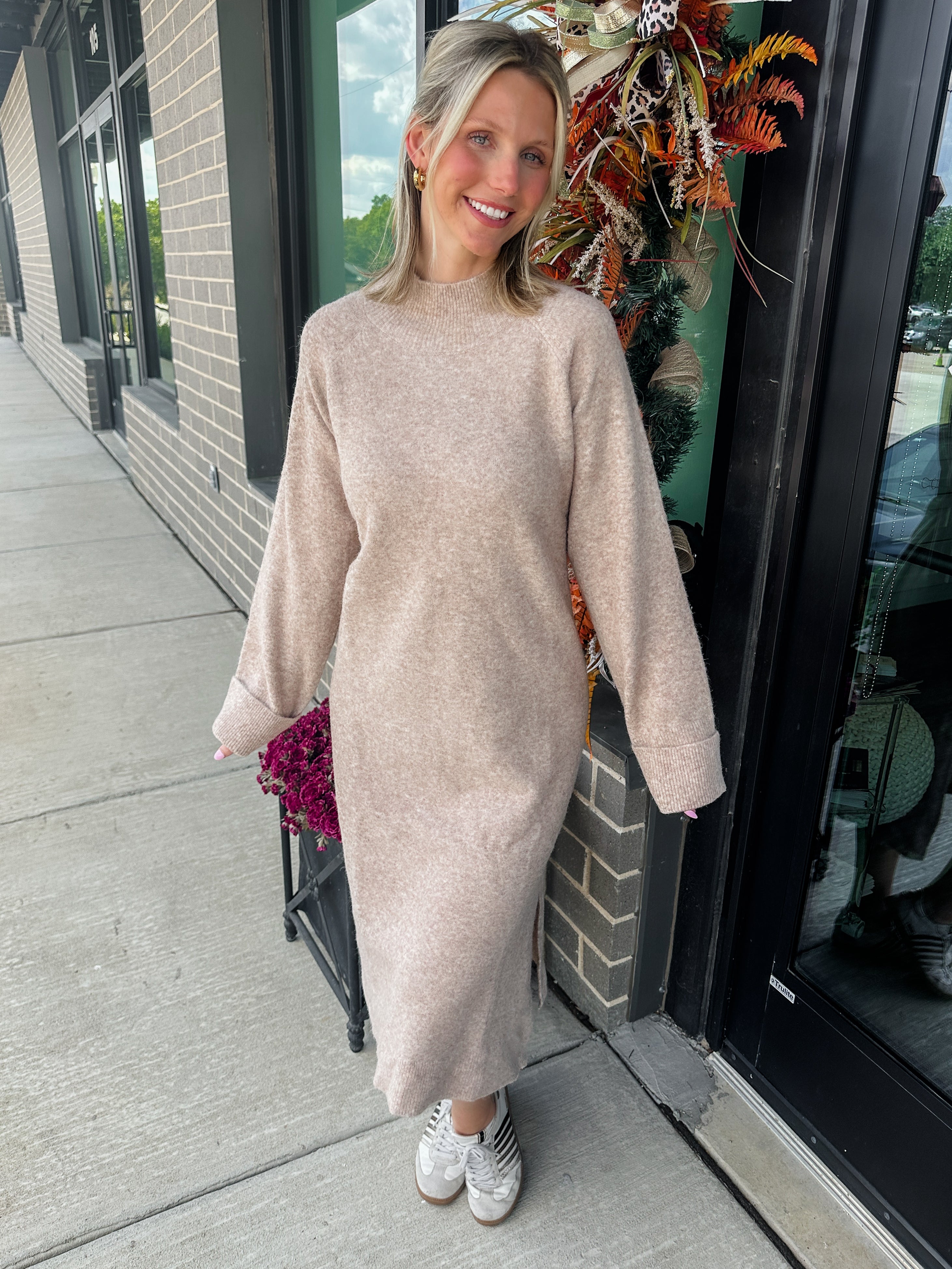 Hadley Turtleneck Knit Midi Dress