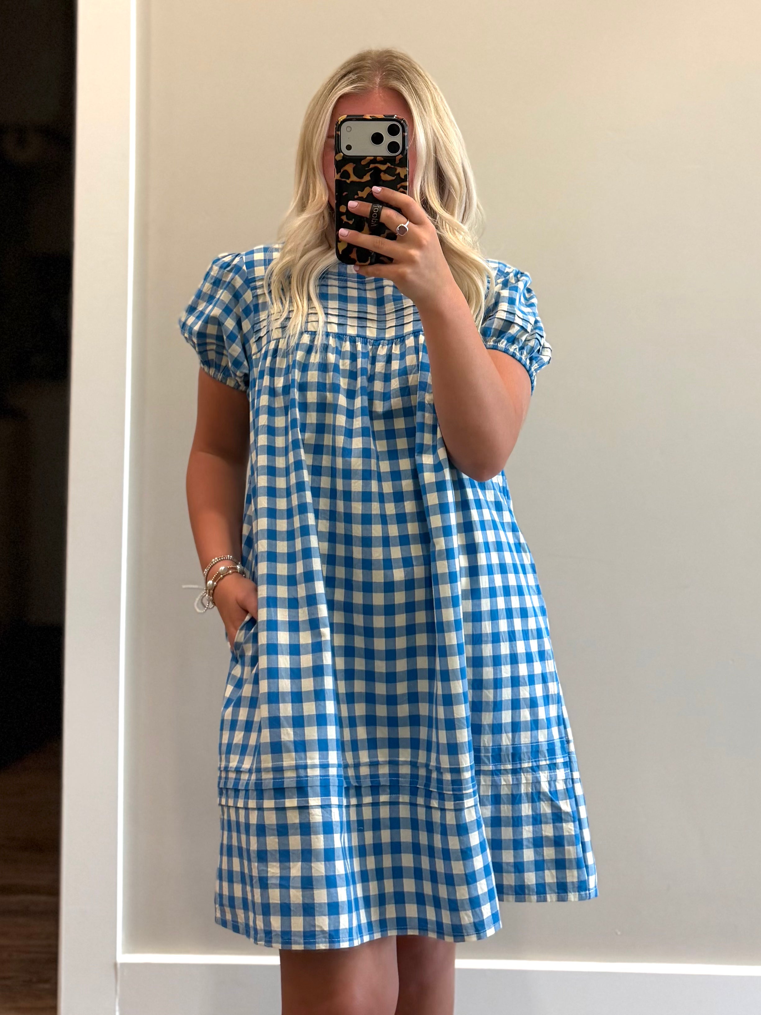 Blue Bay Gingham Penny Dress