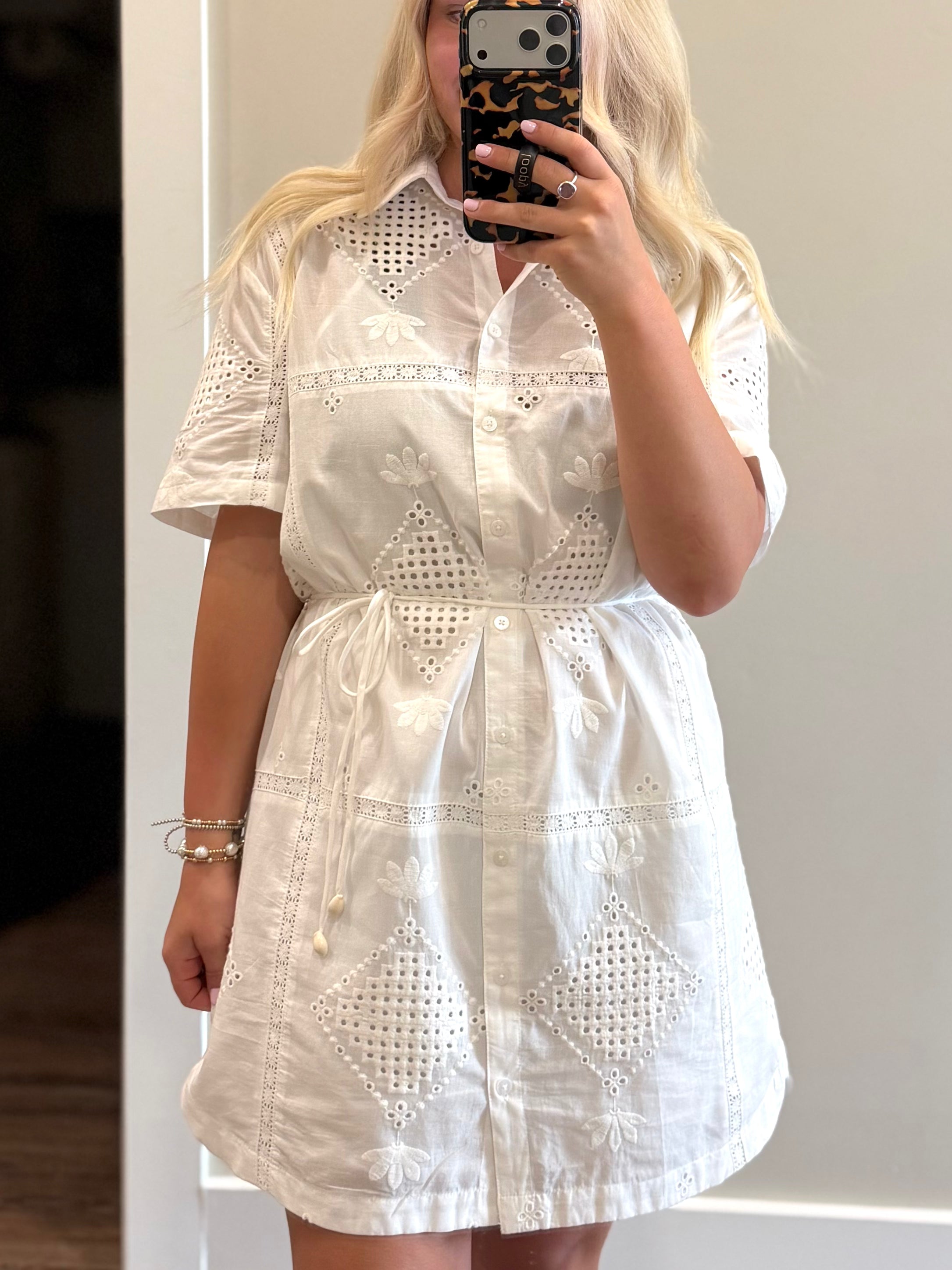 Annabelle Eyelet Dress
