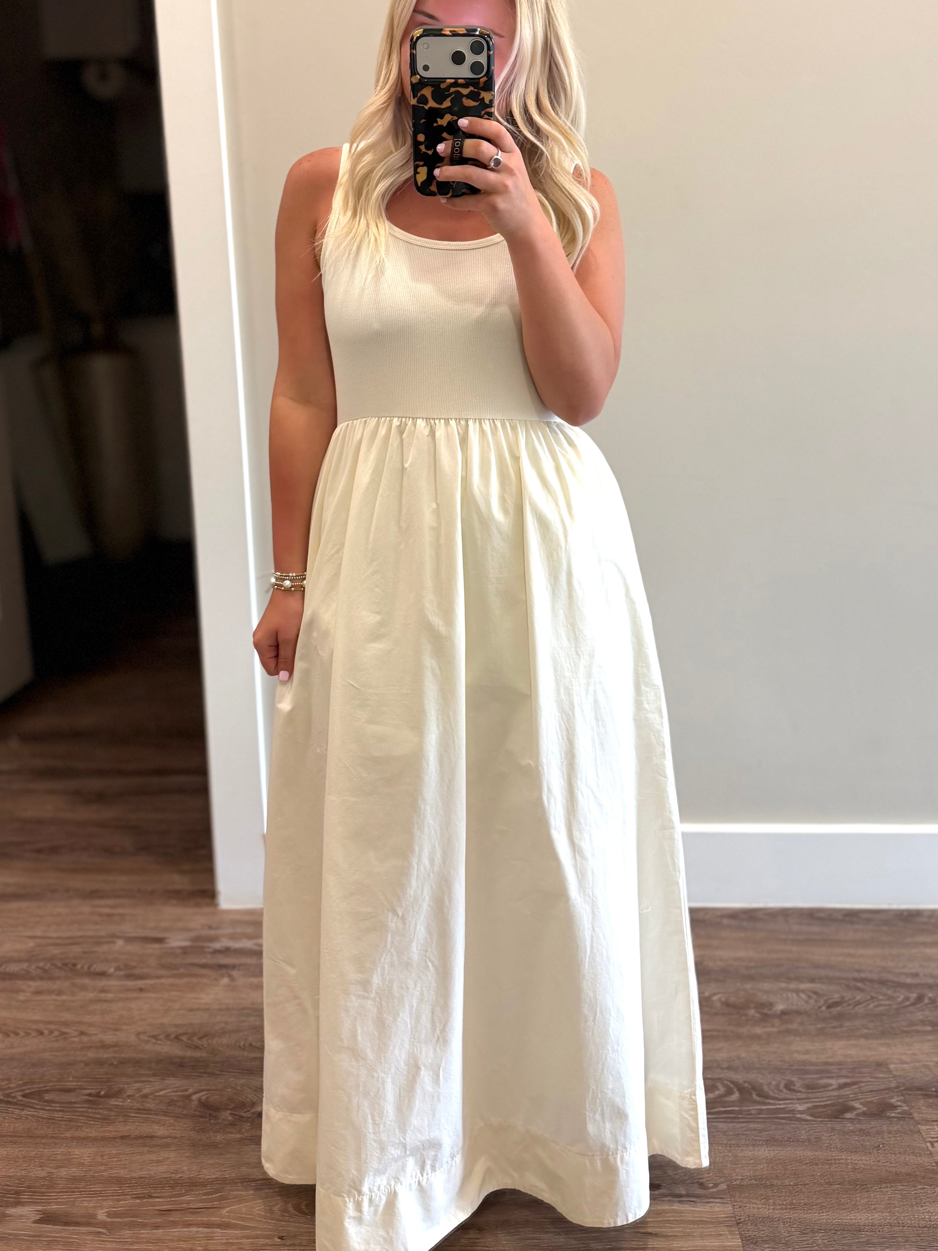 Kensie Midi Dress-cloud