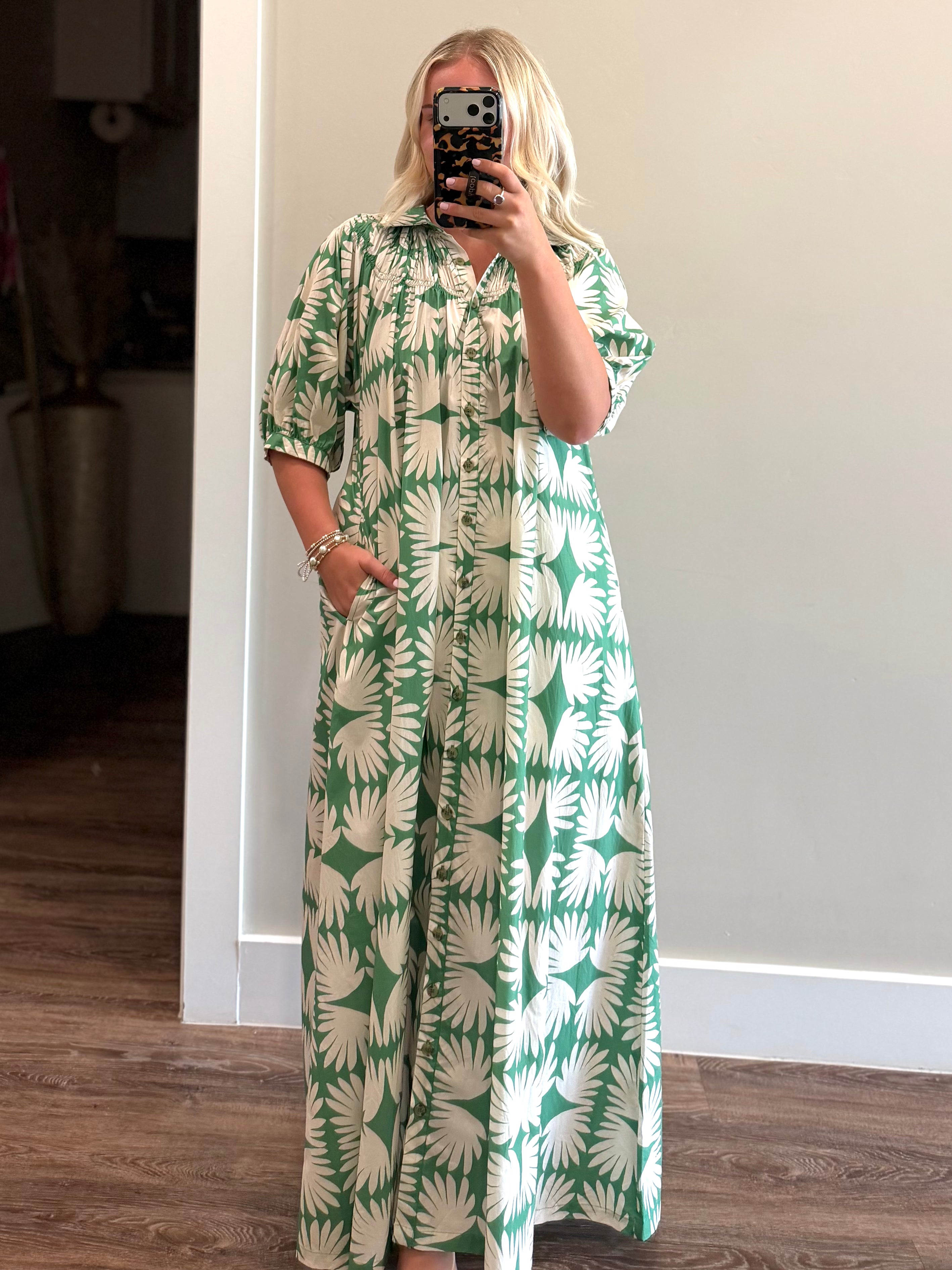 Viridian tile oasis dress