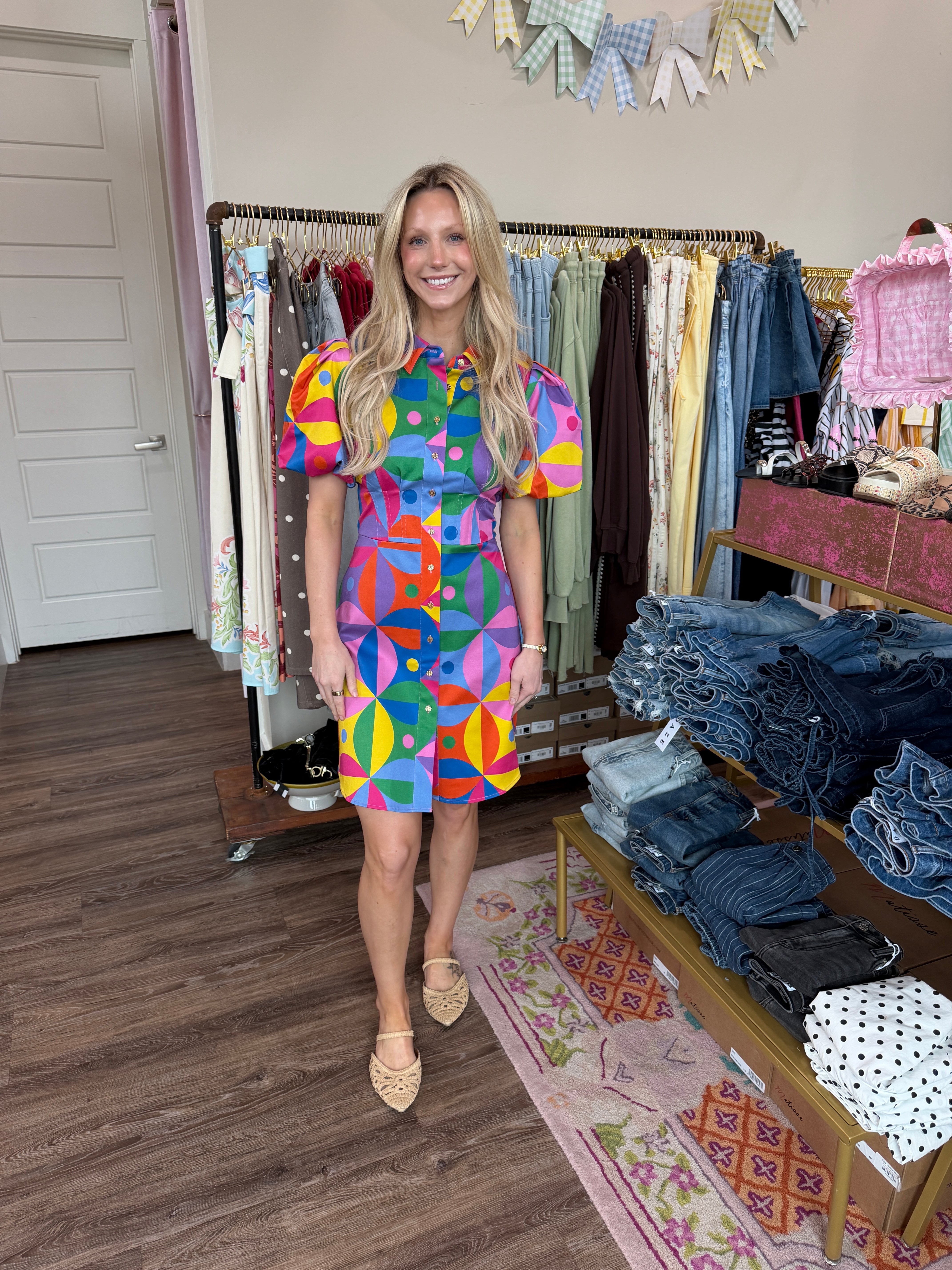 Britt Dress- Floral Prism- Emily McCarthy