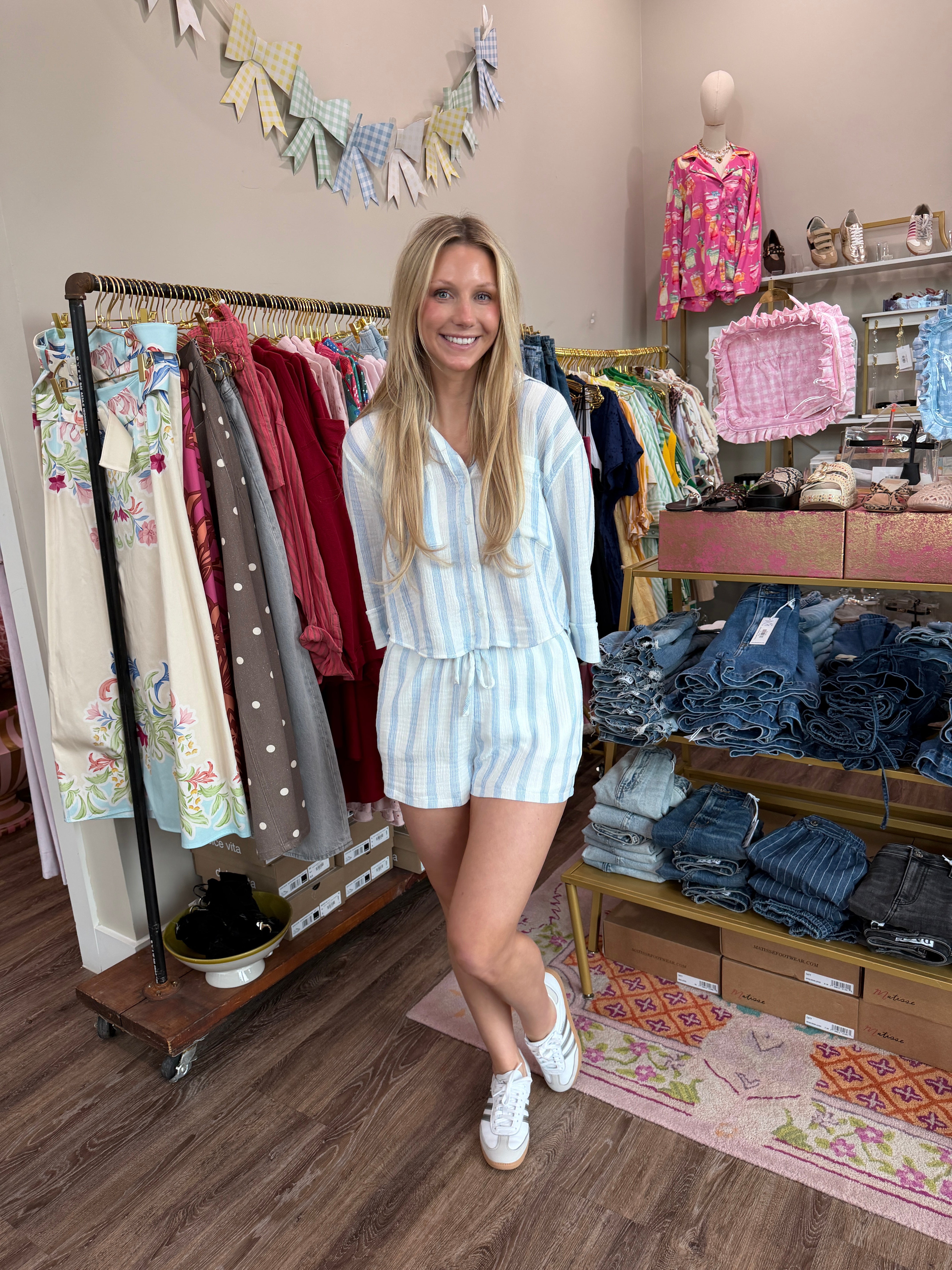 Daylight Striped Airy Short