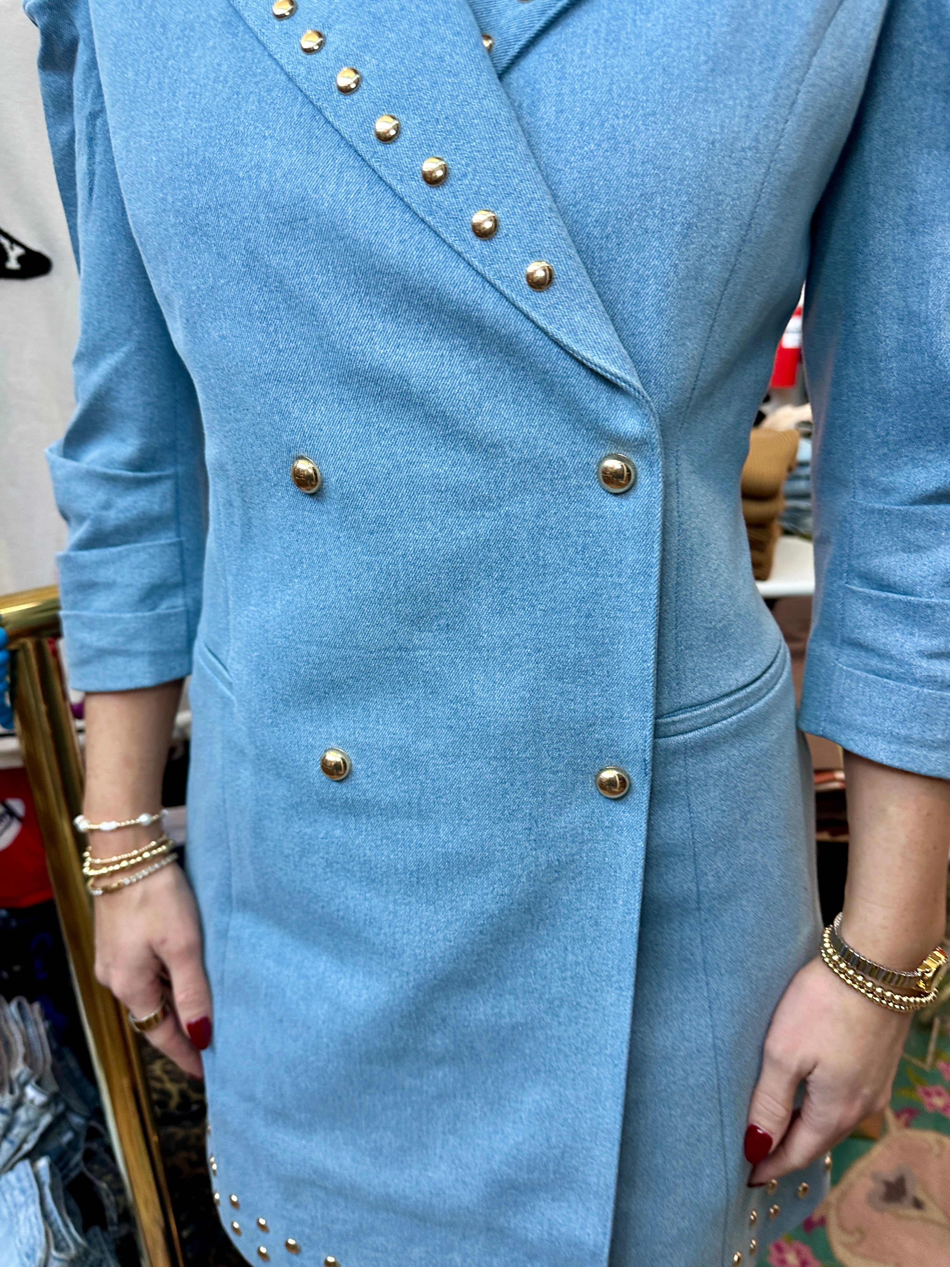 Bradshaw Dress- Denim- Emily McCarthy