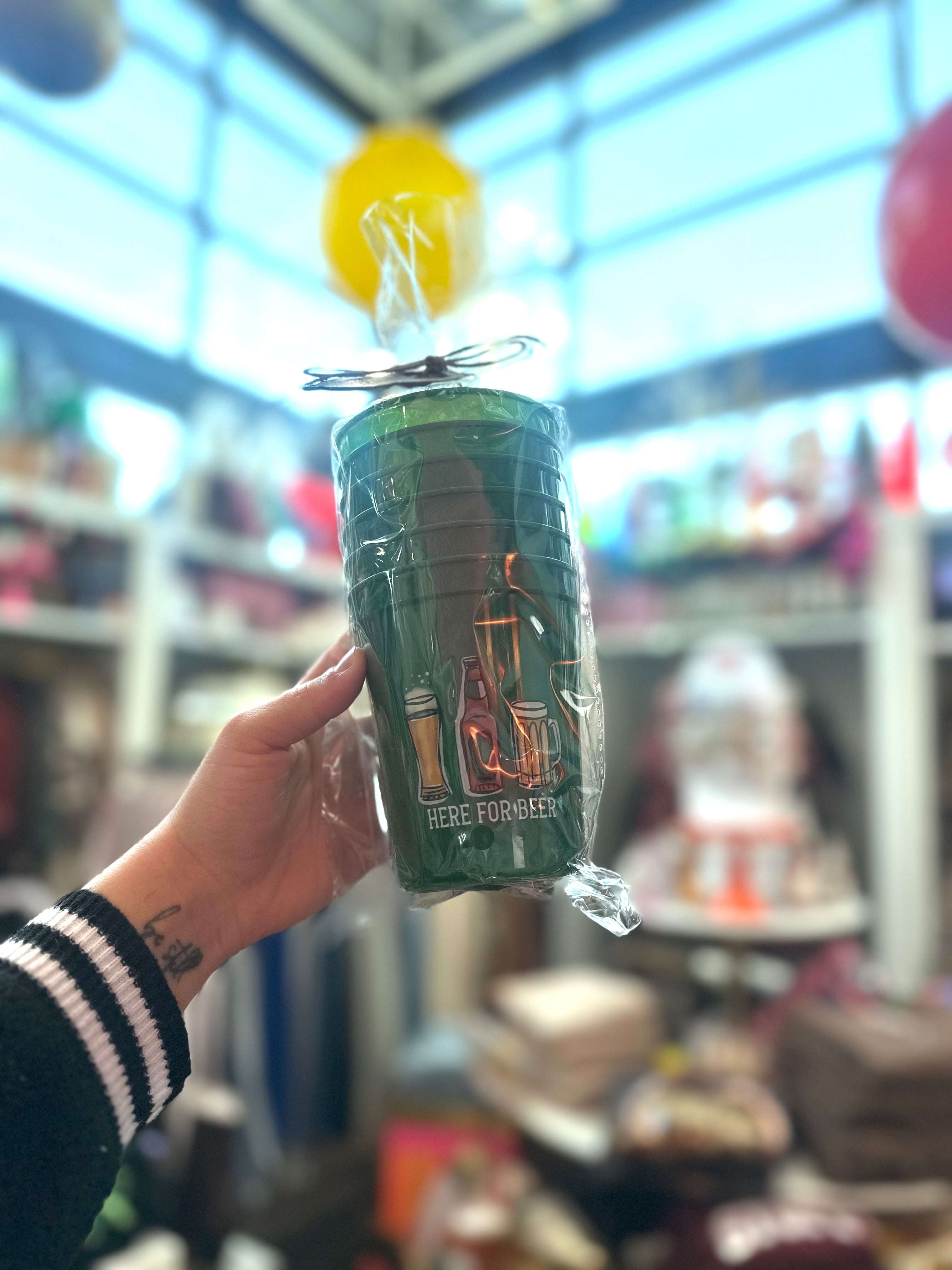 Here Beer Mens Party Cup