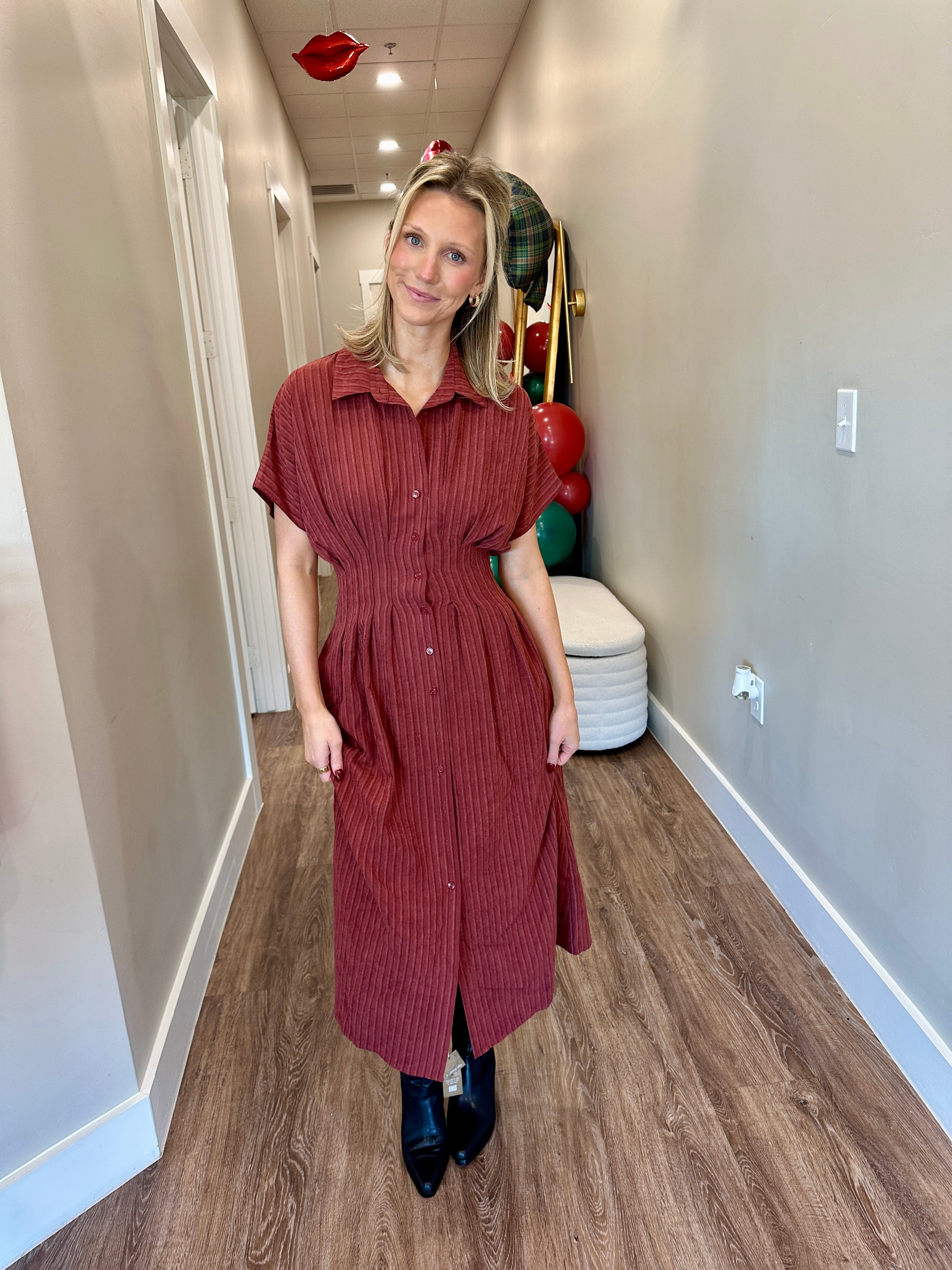 Roxanna Striped Maxi Dress