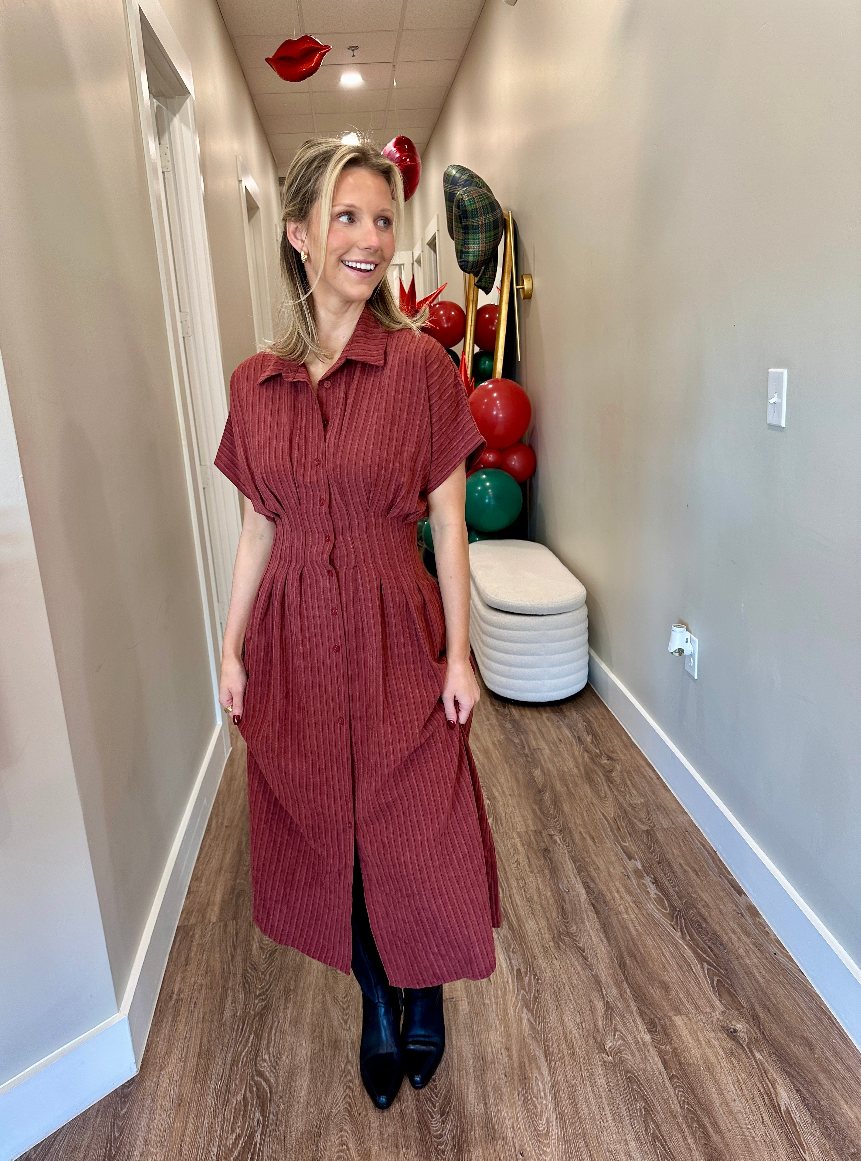 Roxanna Striped Maxi Dress