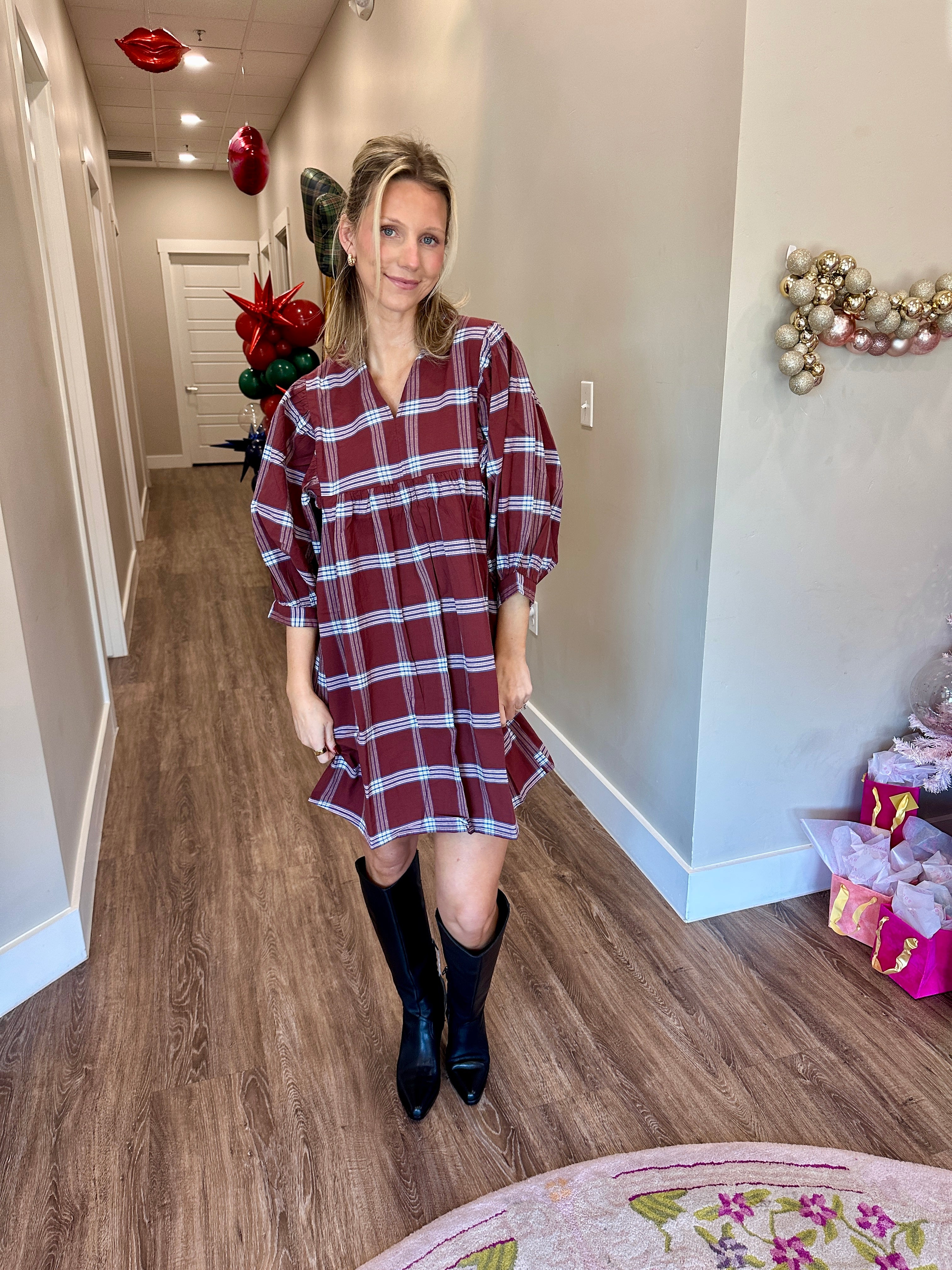 Shipley Dress- Brown