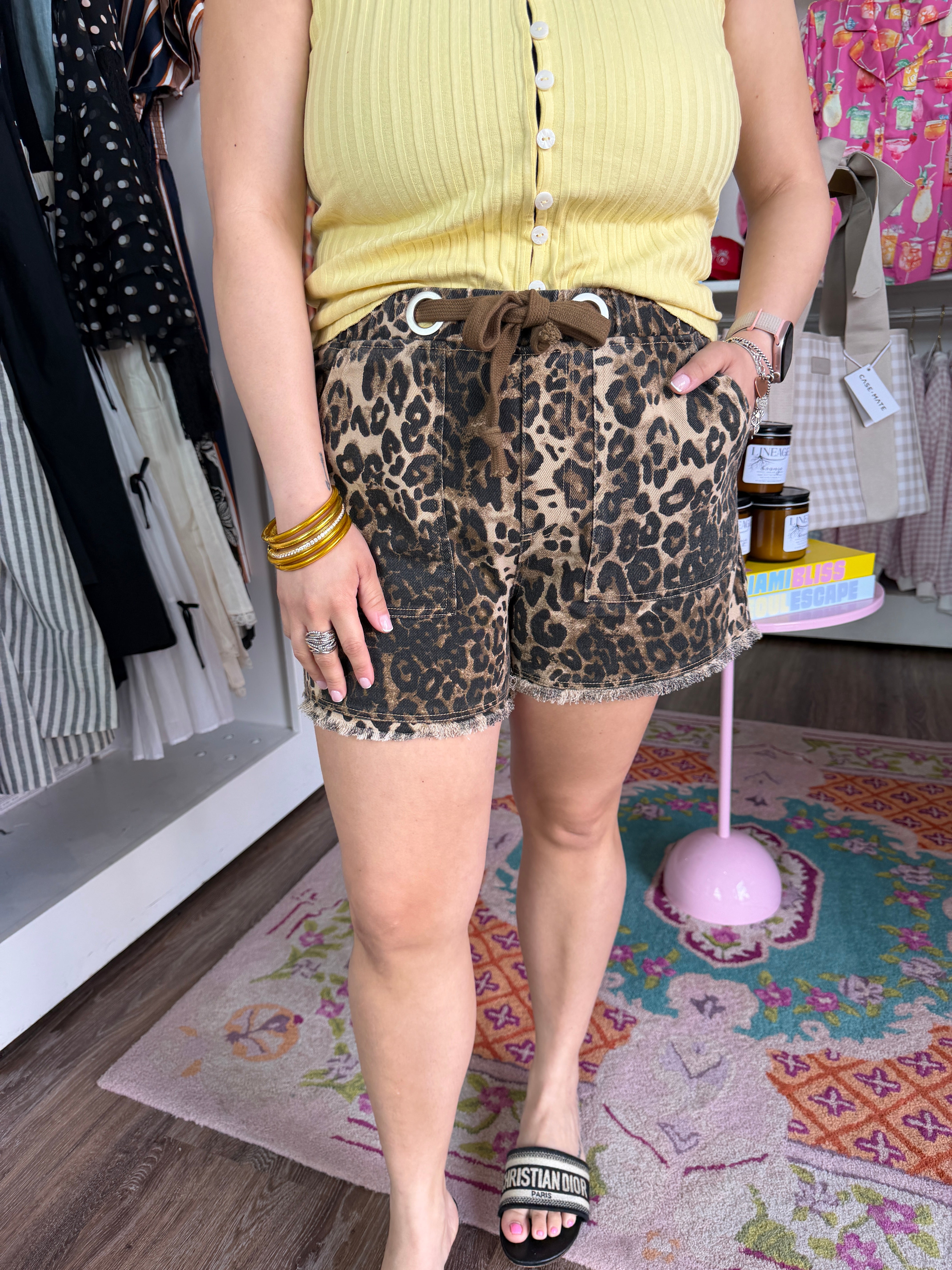 Rachel Shorts- Animal Print