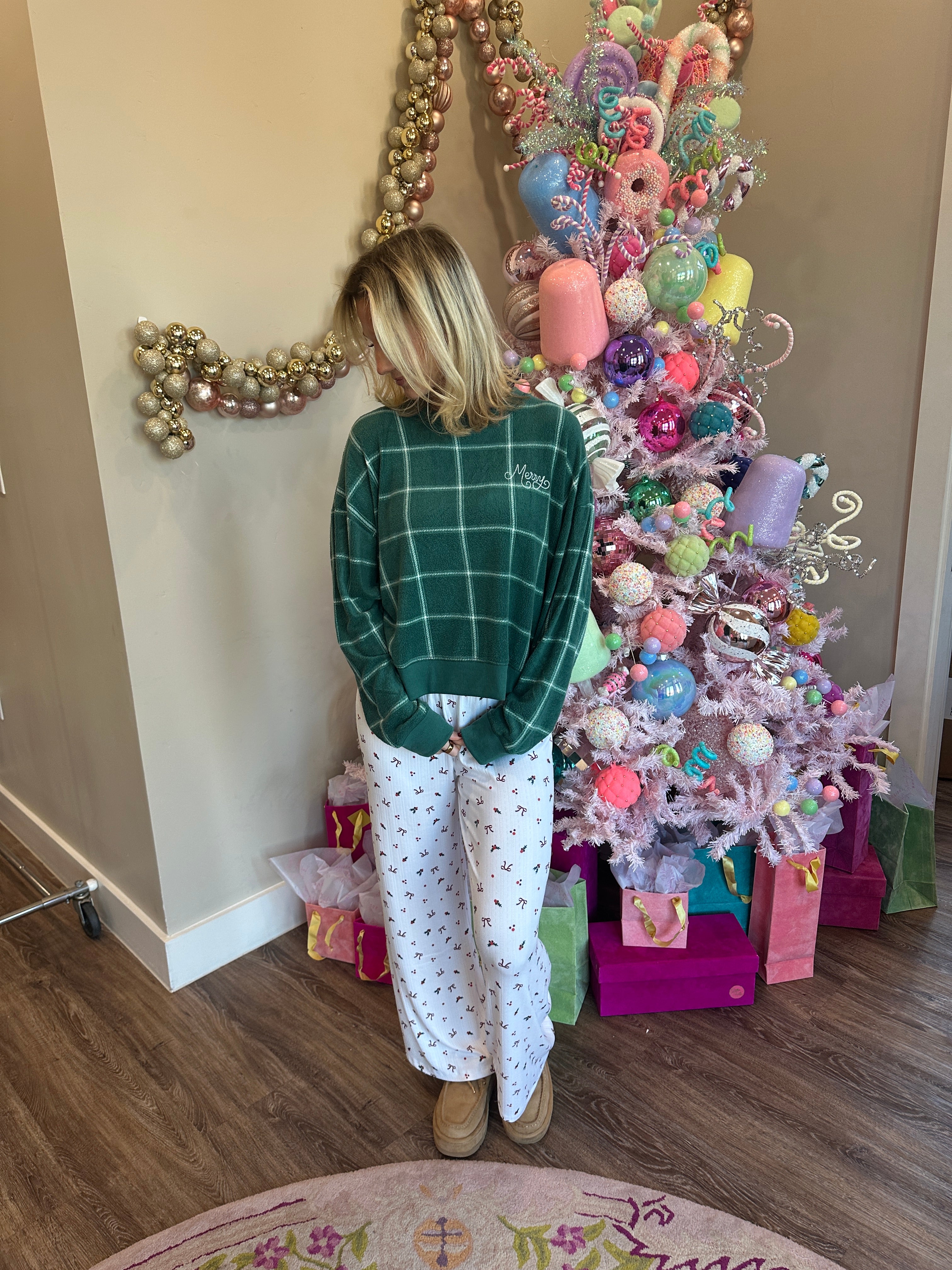 Plaid LS Top Noble Fir