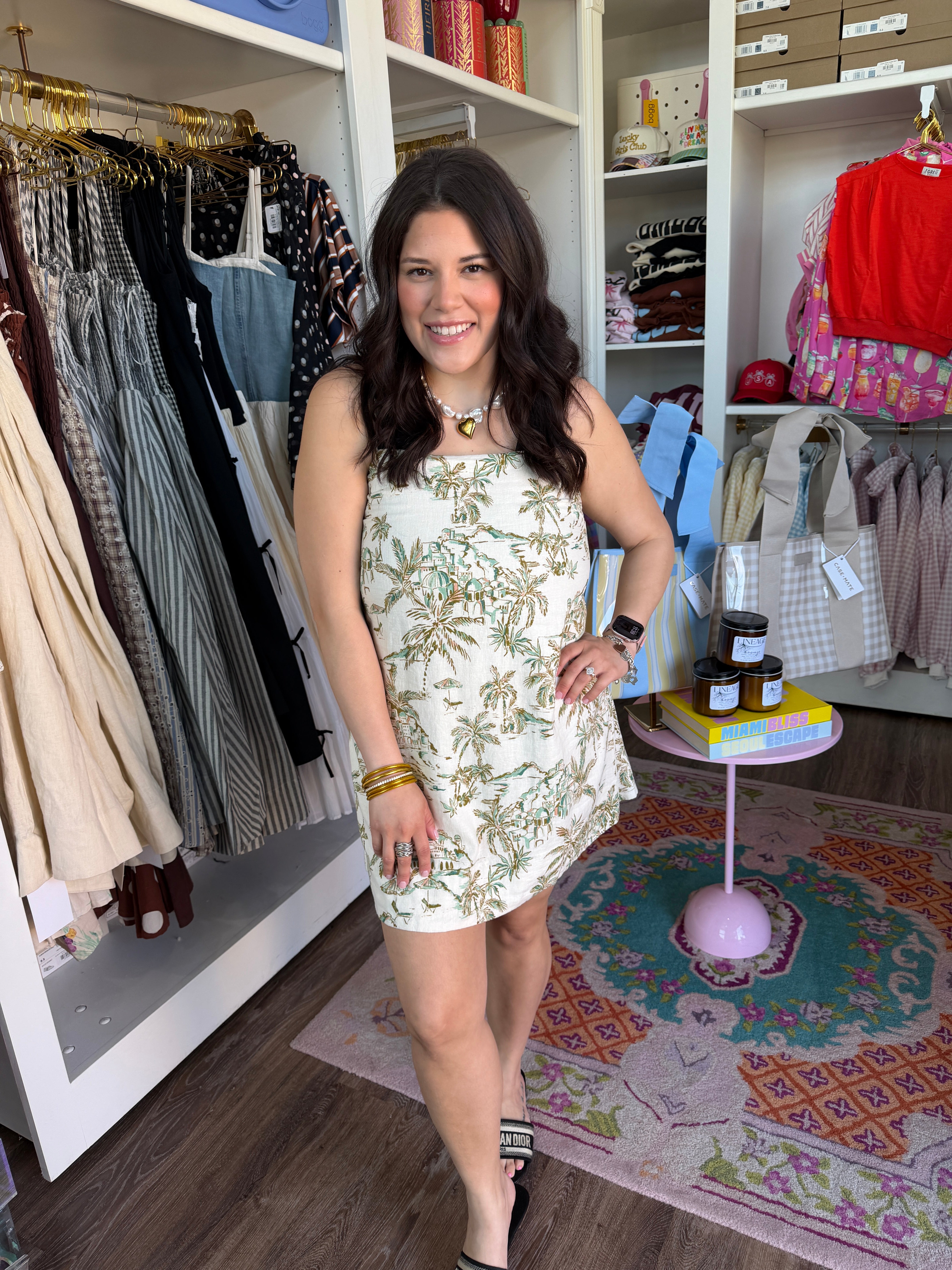 Maude Tiki Tide Mini Dress