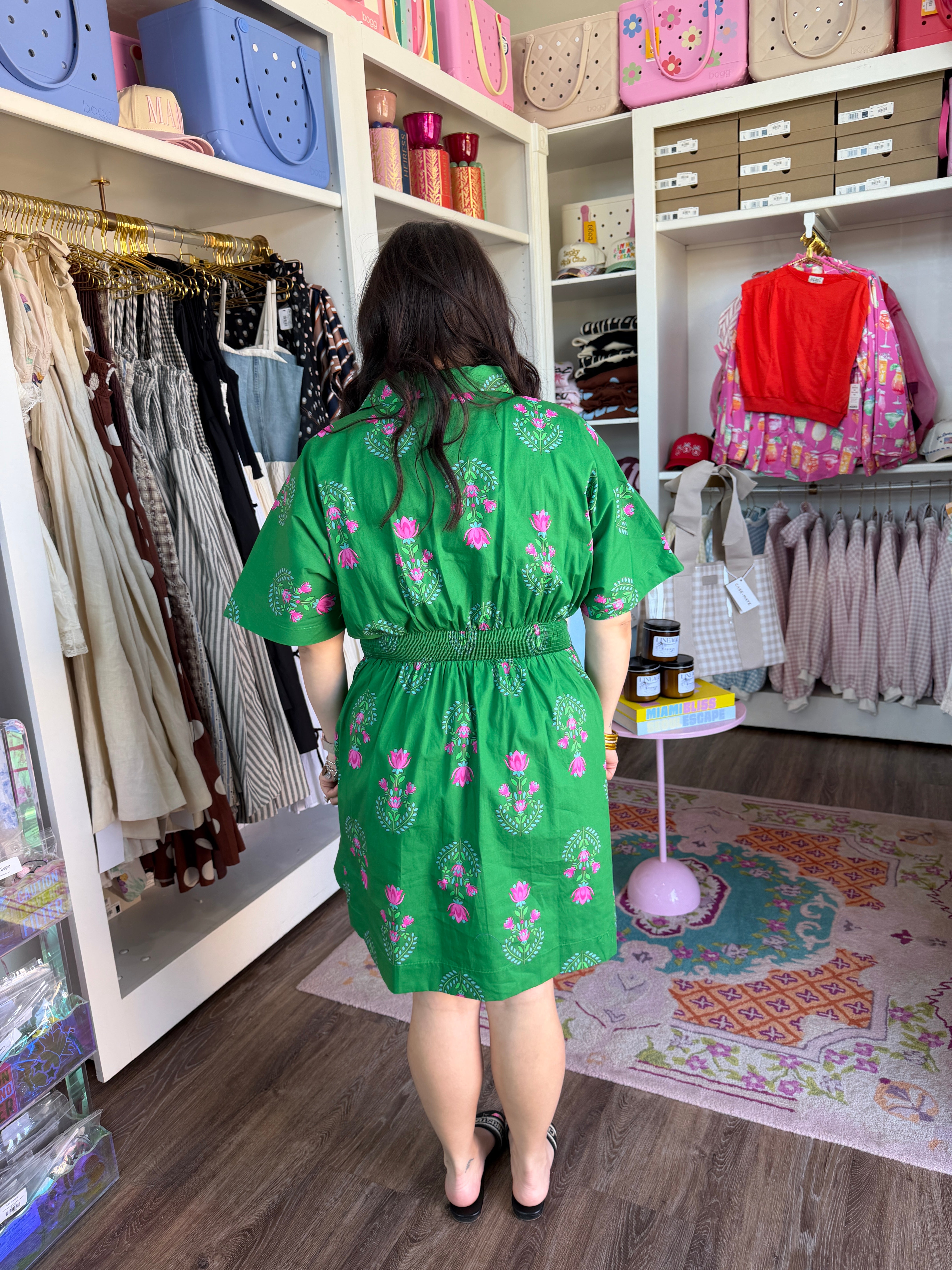 Alix Button Down Mini Dress