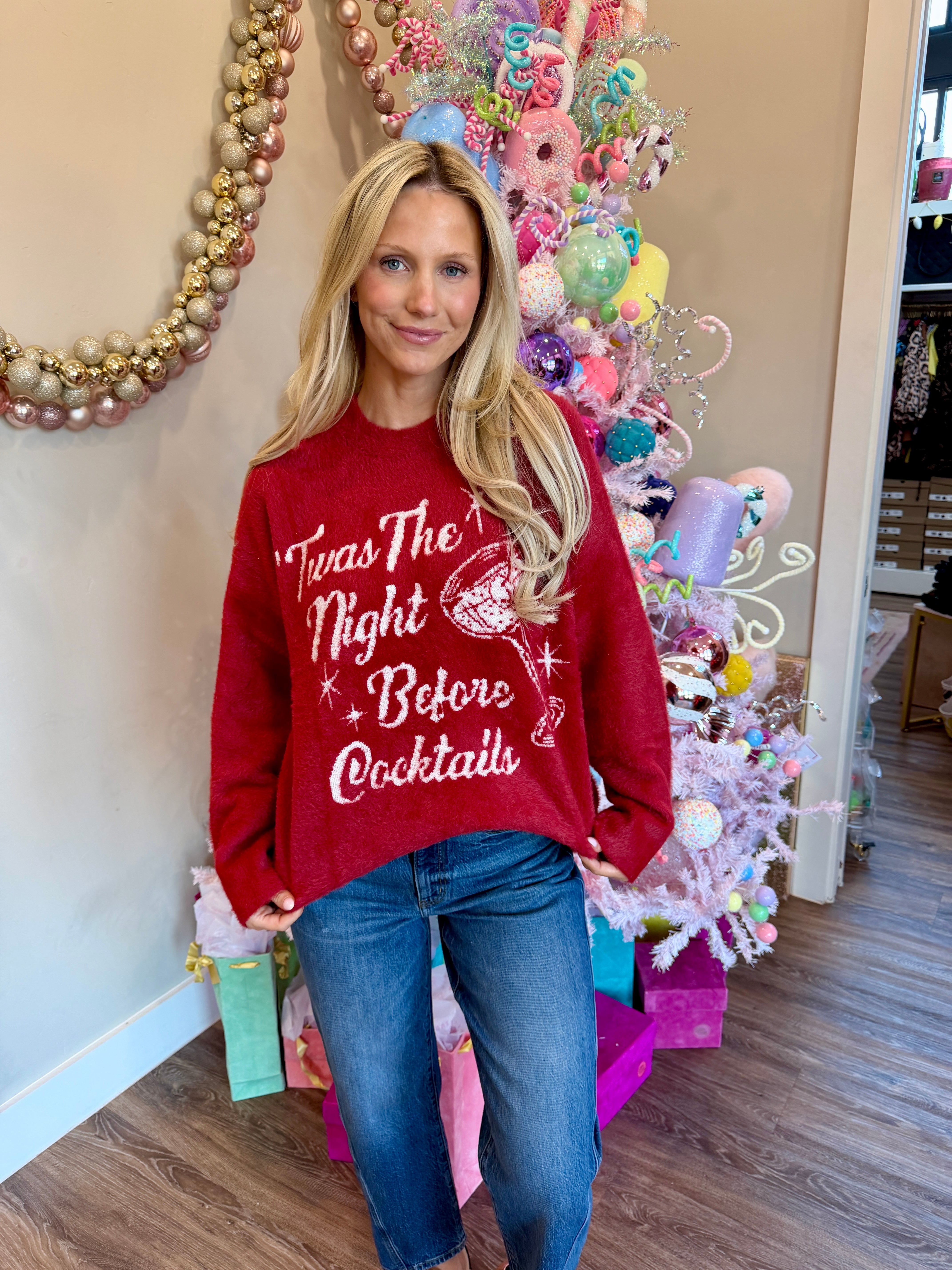 Classic Crewneck Sweater Twas The Night Knit