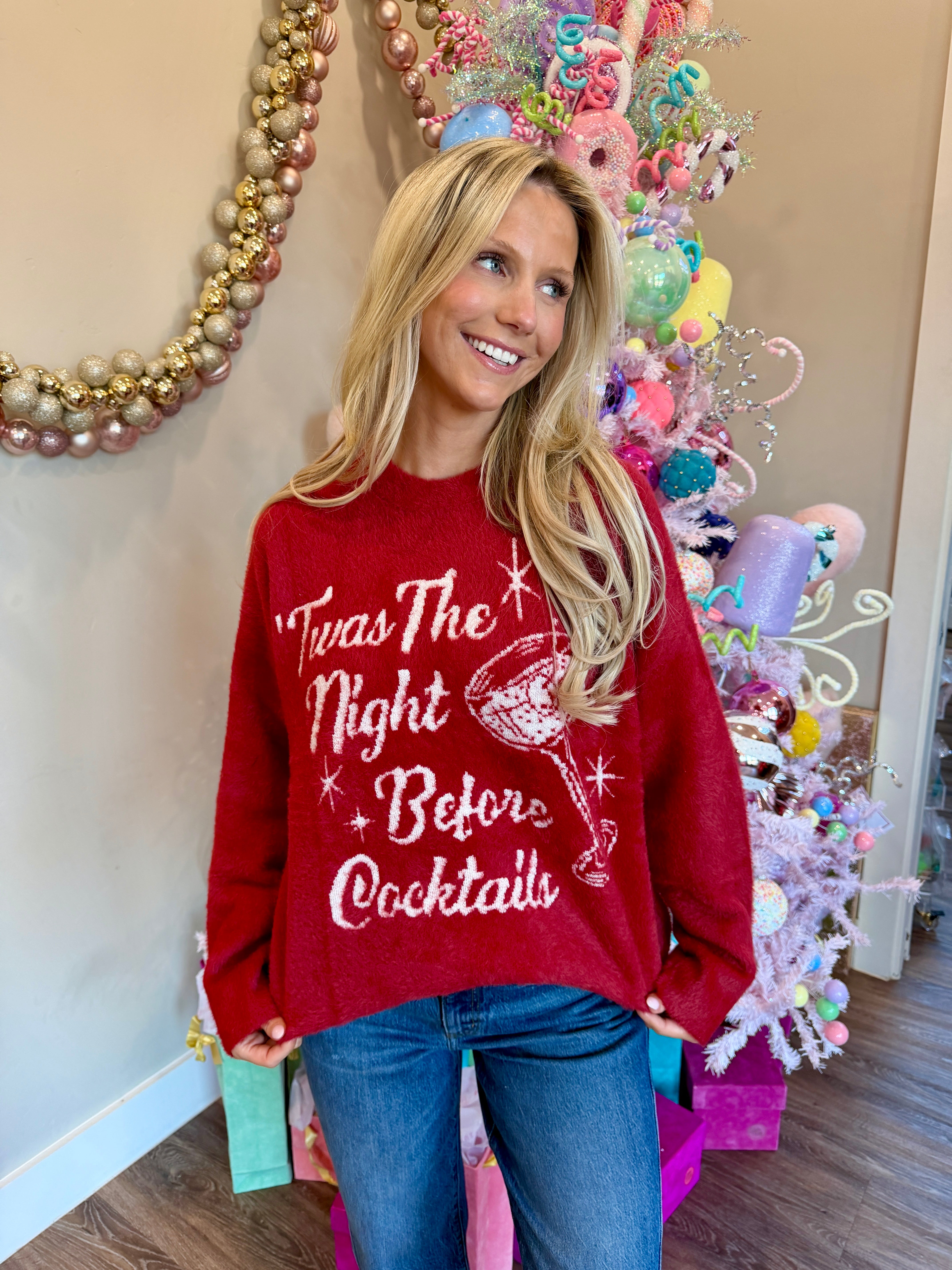 Classic Crewneck Sweater Twas The Night Knit