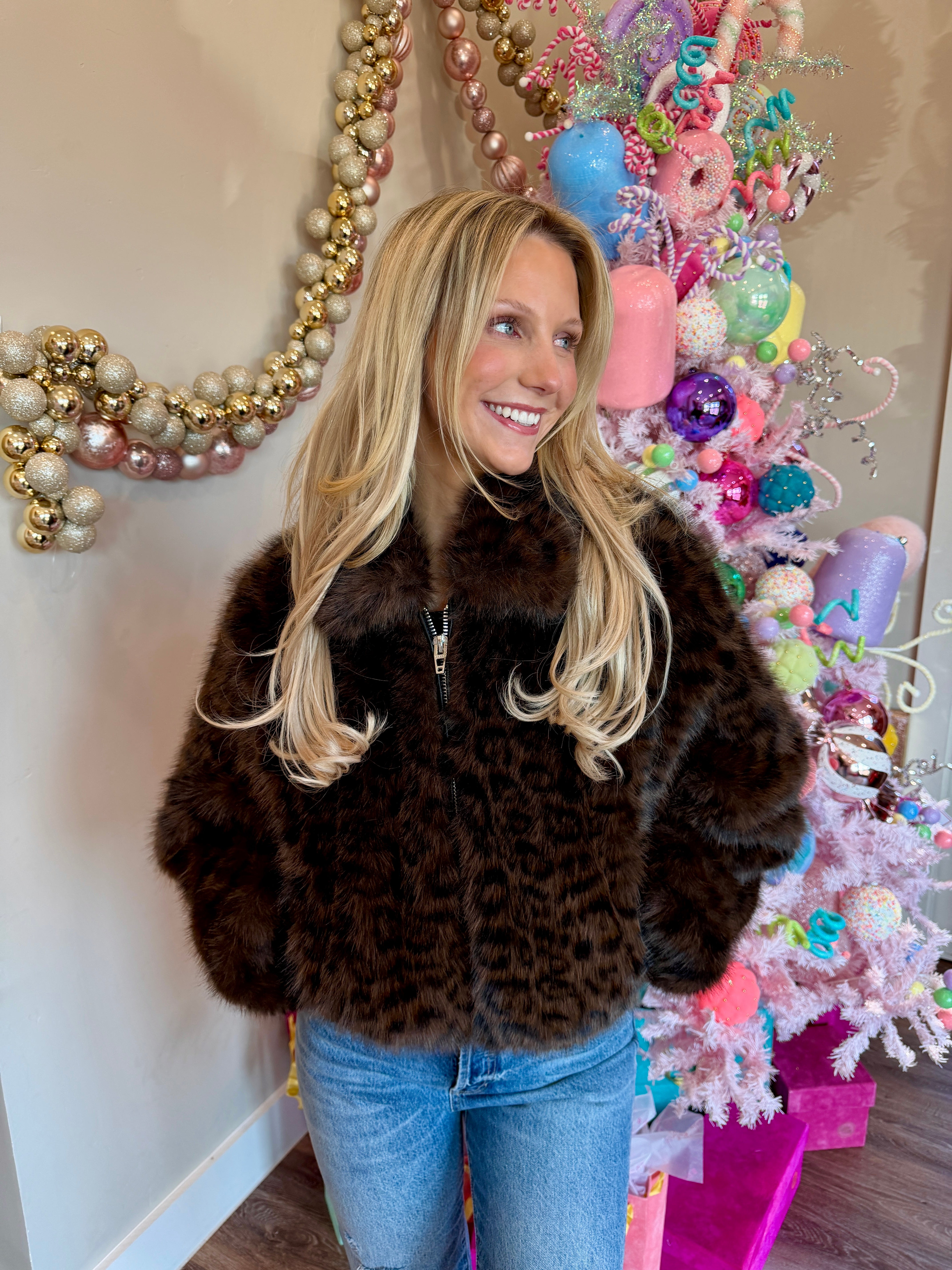 Midnight Run Faux Fur Coat