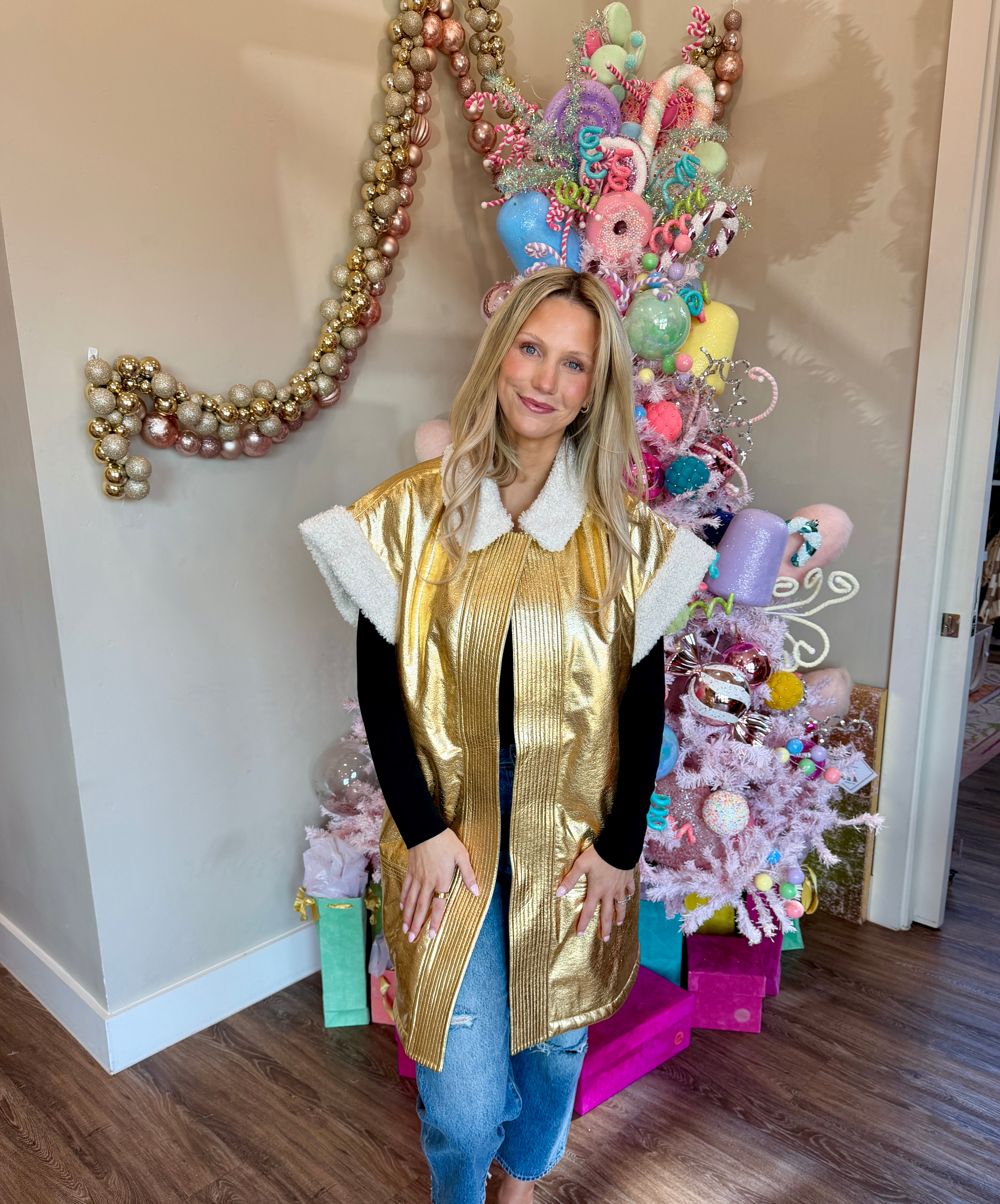 Annie Vest- Gold Vegan- Emily McCarthy