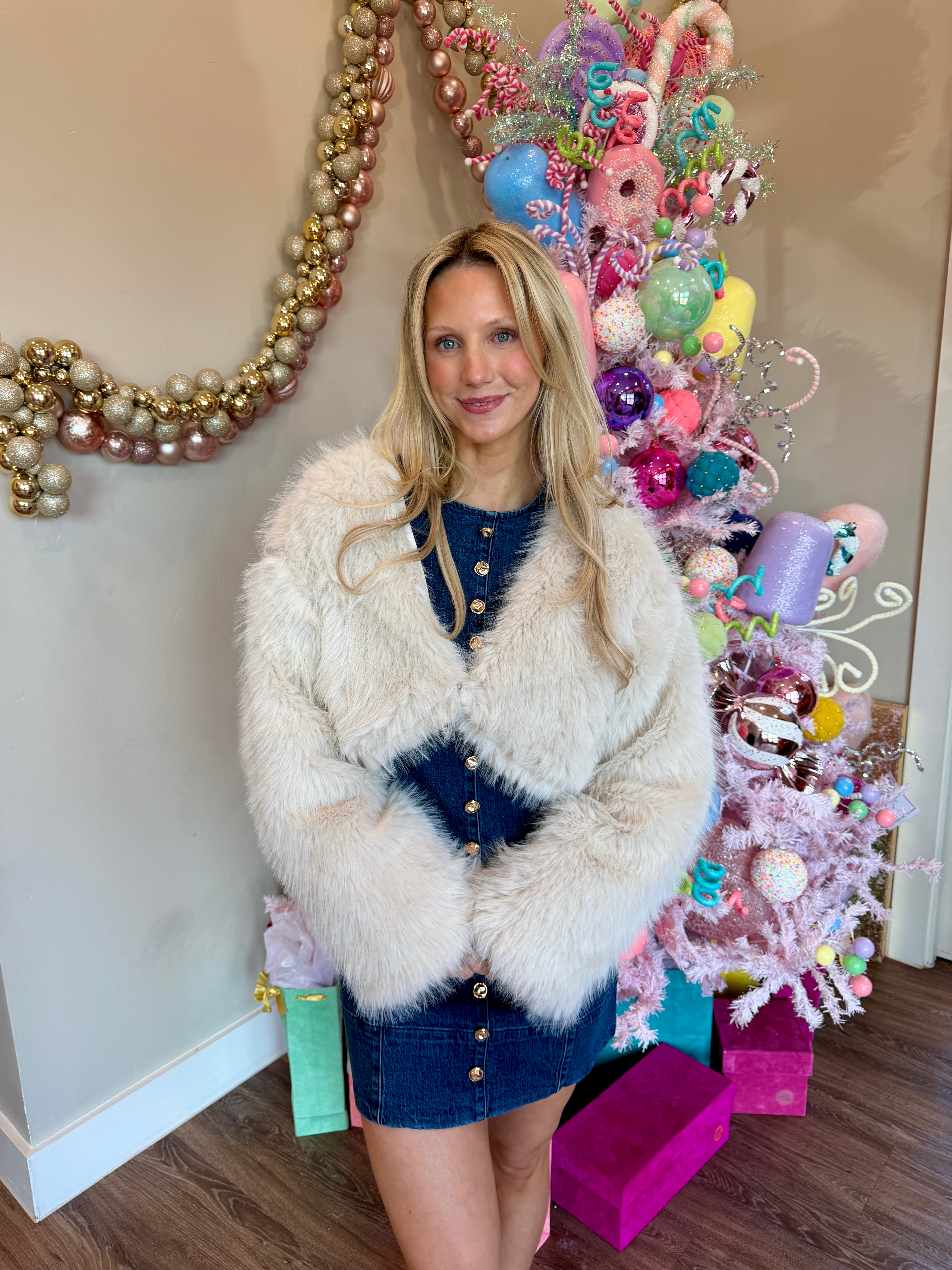 Ember Fur Jacket Cream