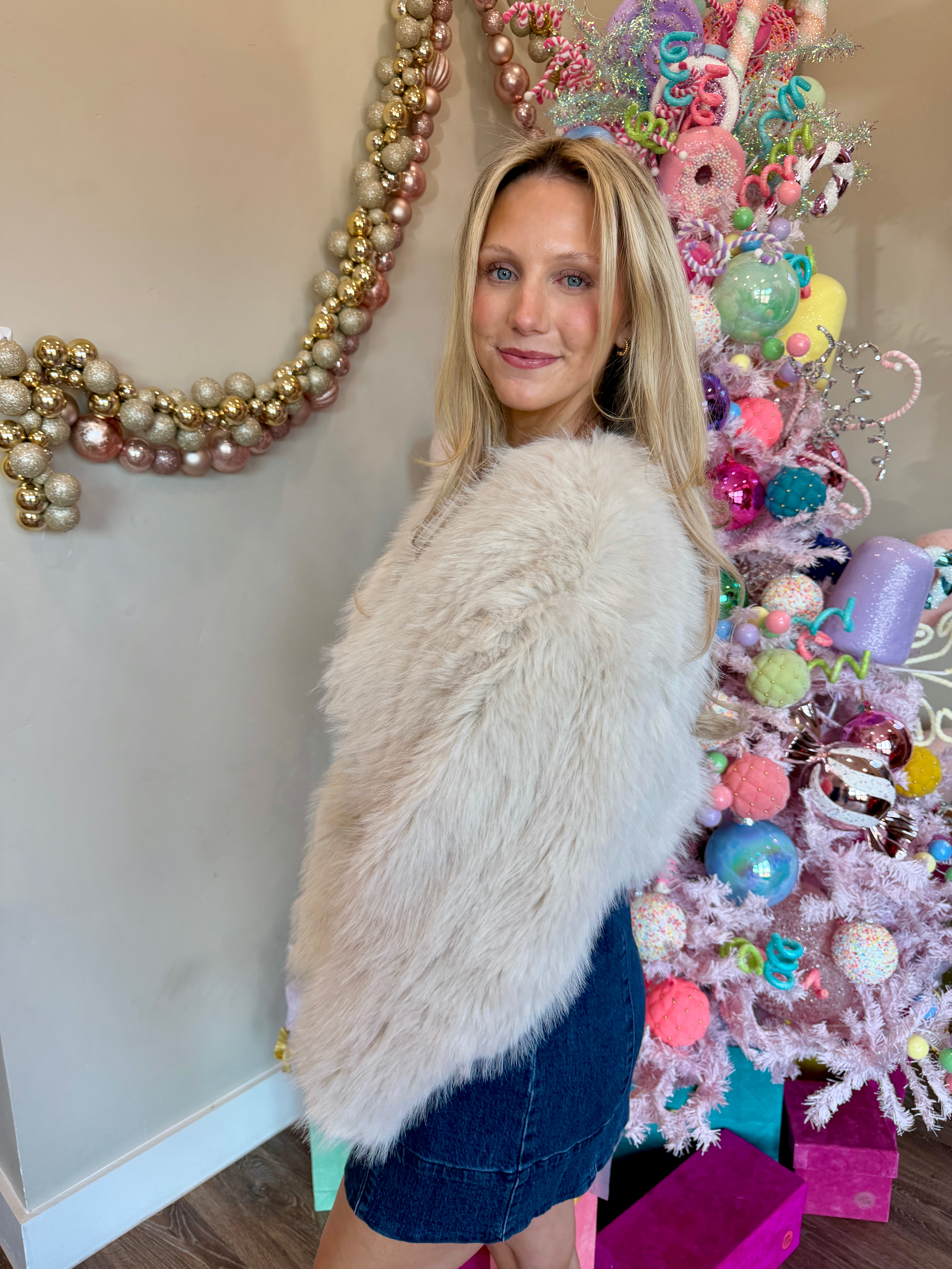 Ember Fur Jacket Cream