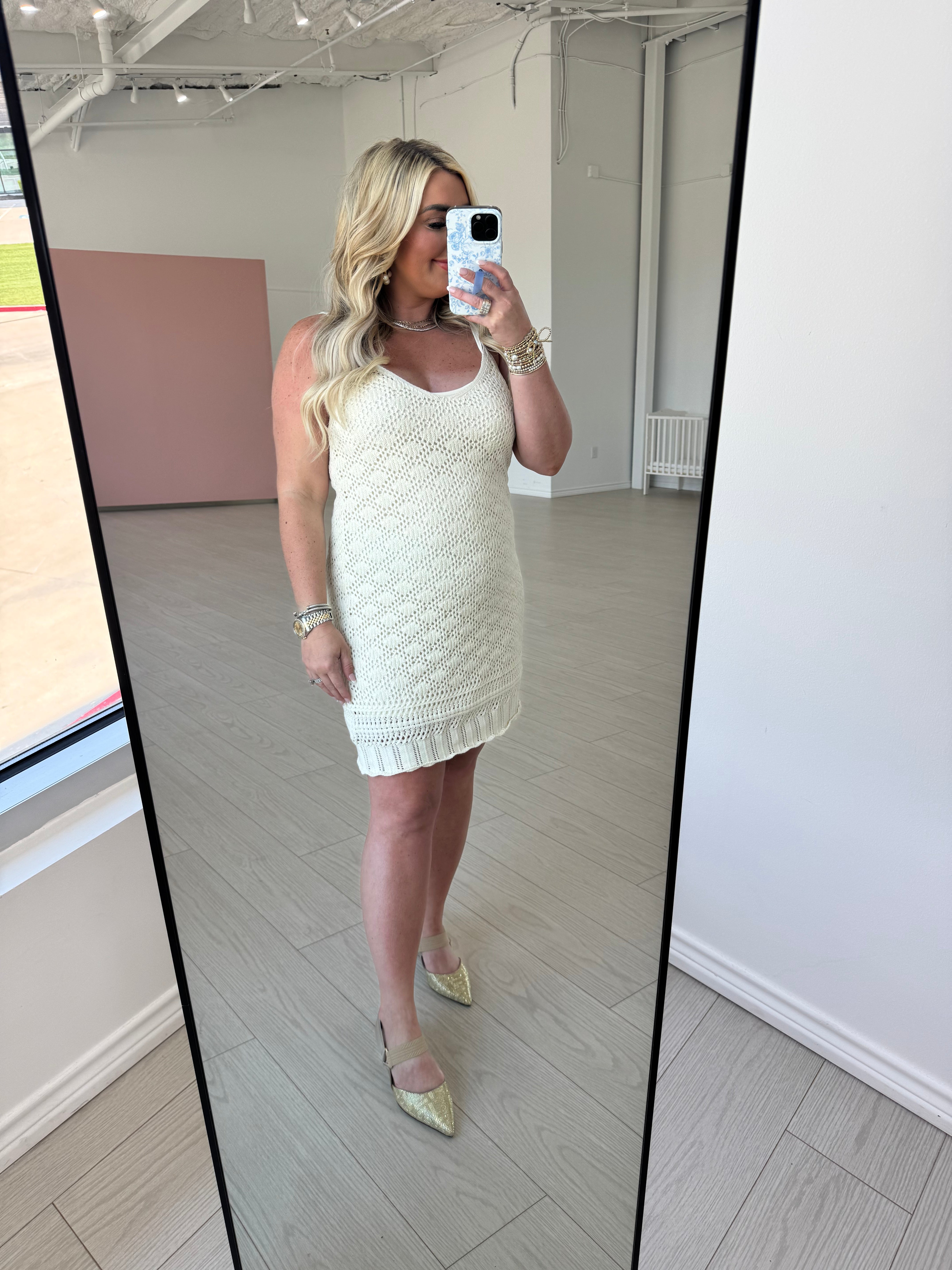 Charmer Crochet Mini Dress