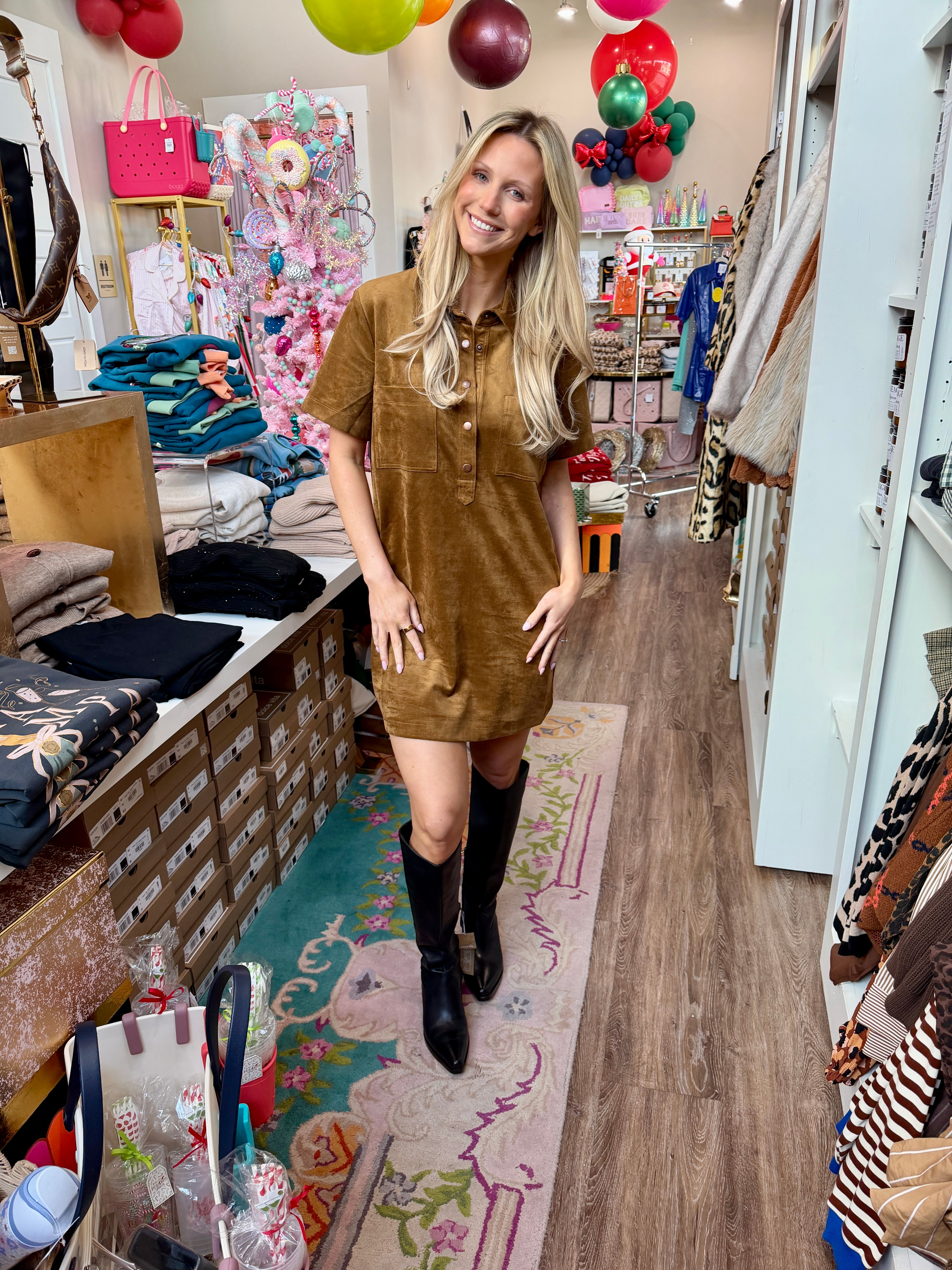 Sydney Suede Mini Dress