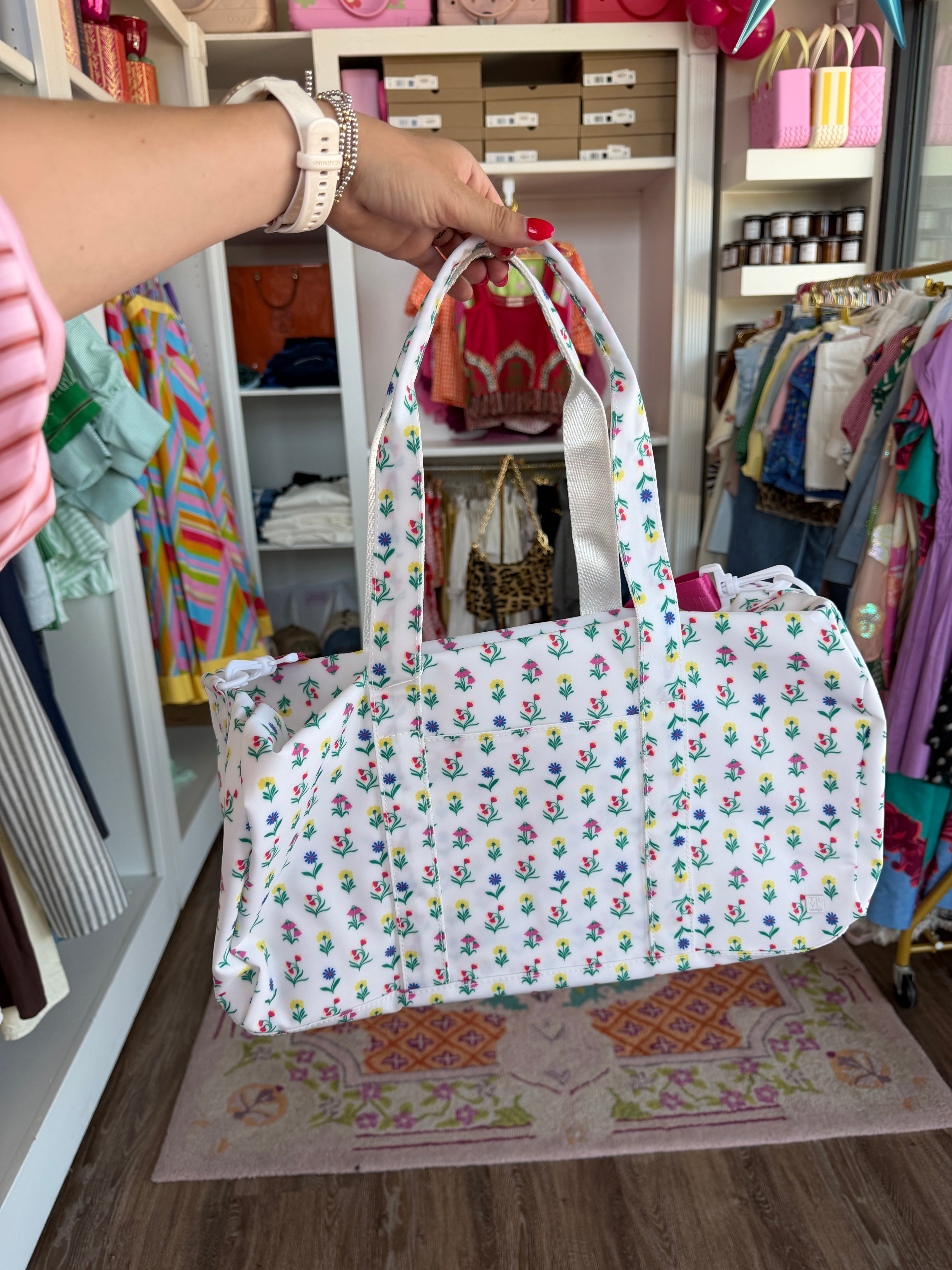 Weekender Duffel Bag- wild flower