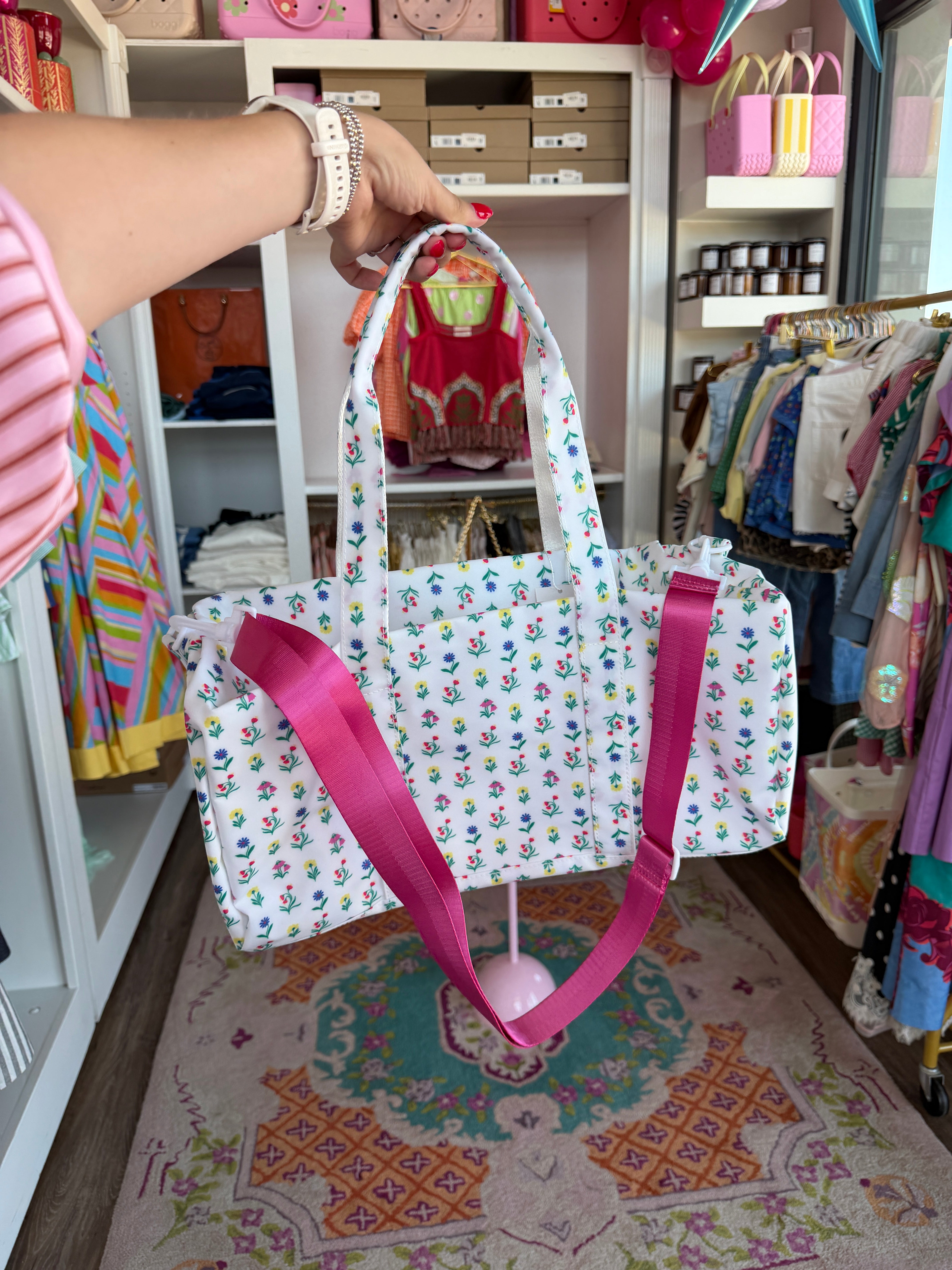 Weekender Duffel Bag- wild flower
