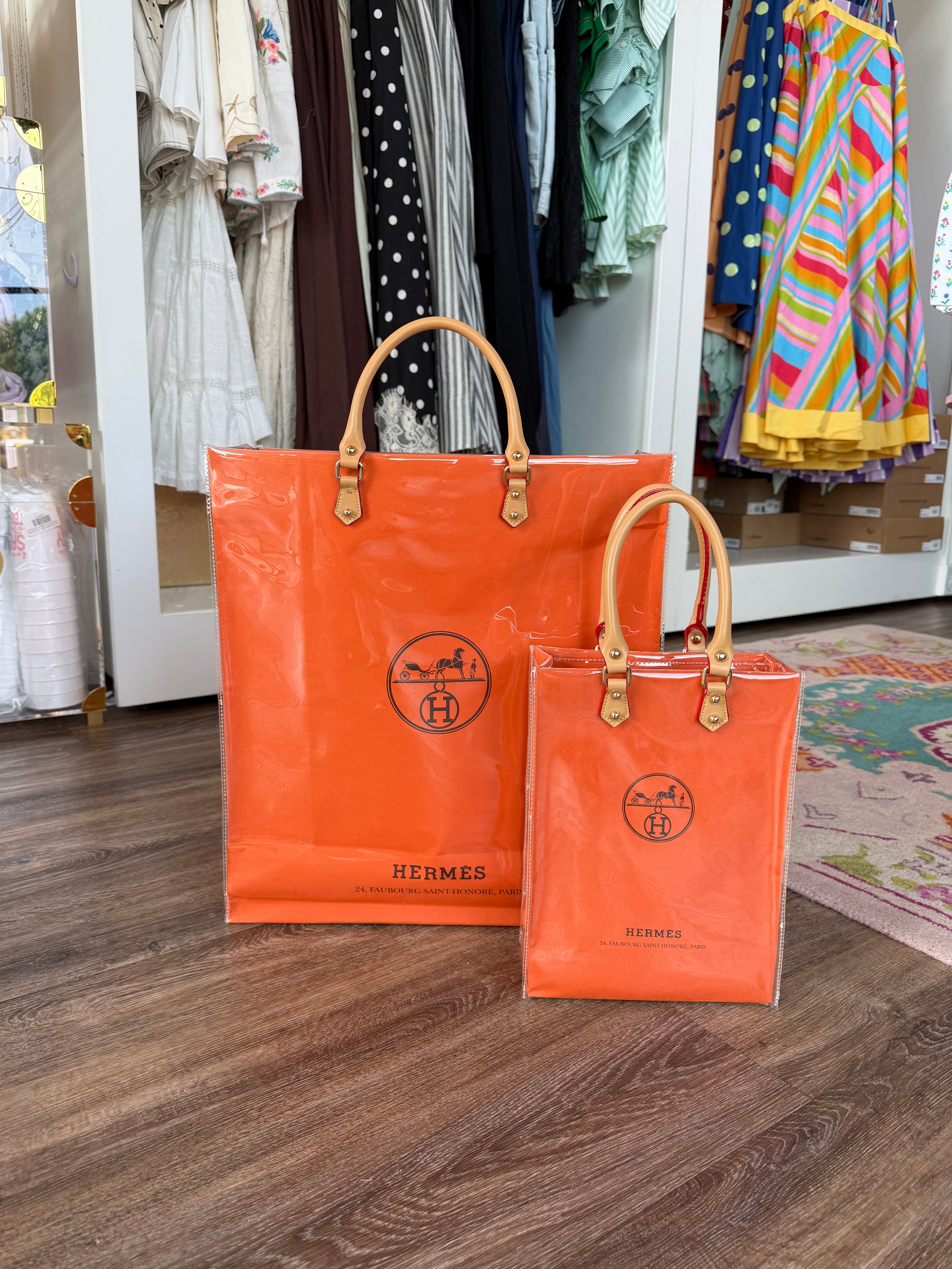 Large Hermes Shopping Bag