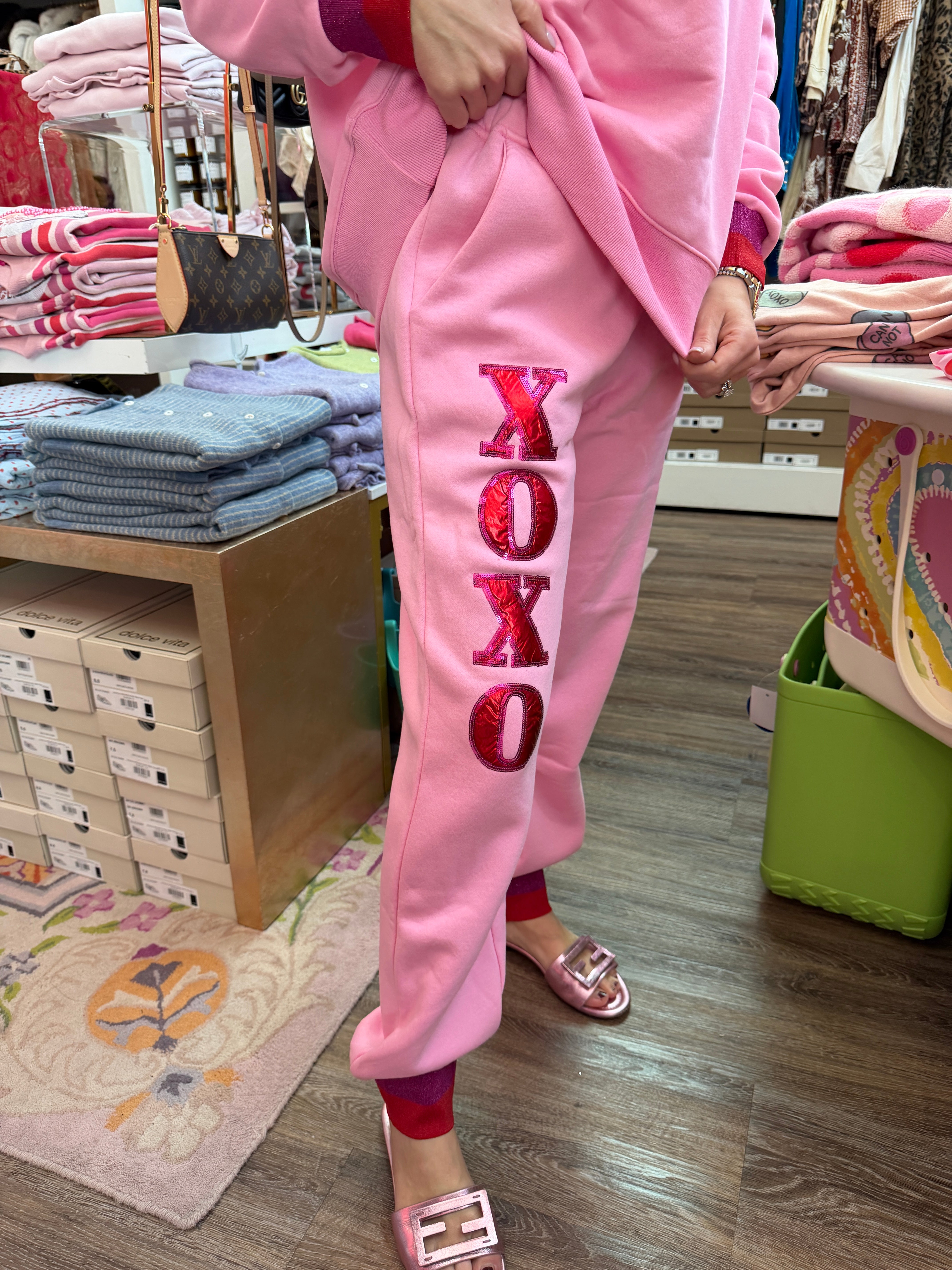 Pink XOXO Sweatpants - Brianna Cannon