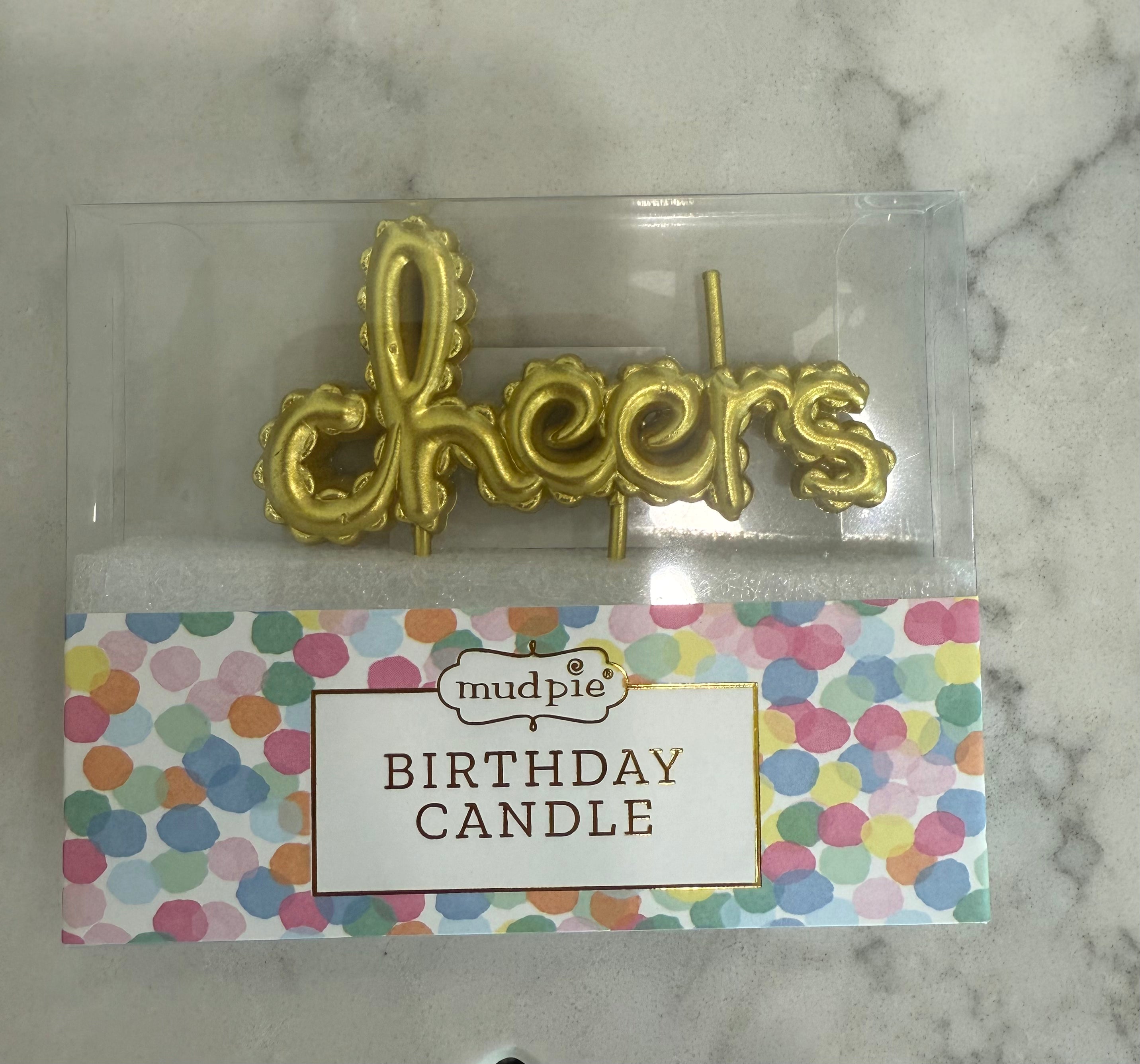 Cheers Birthday Candle