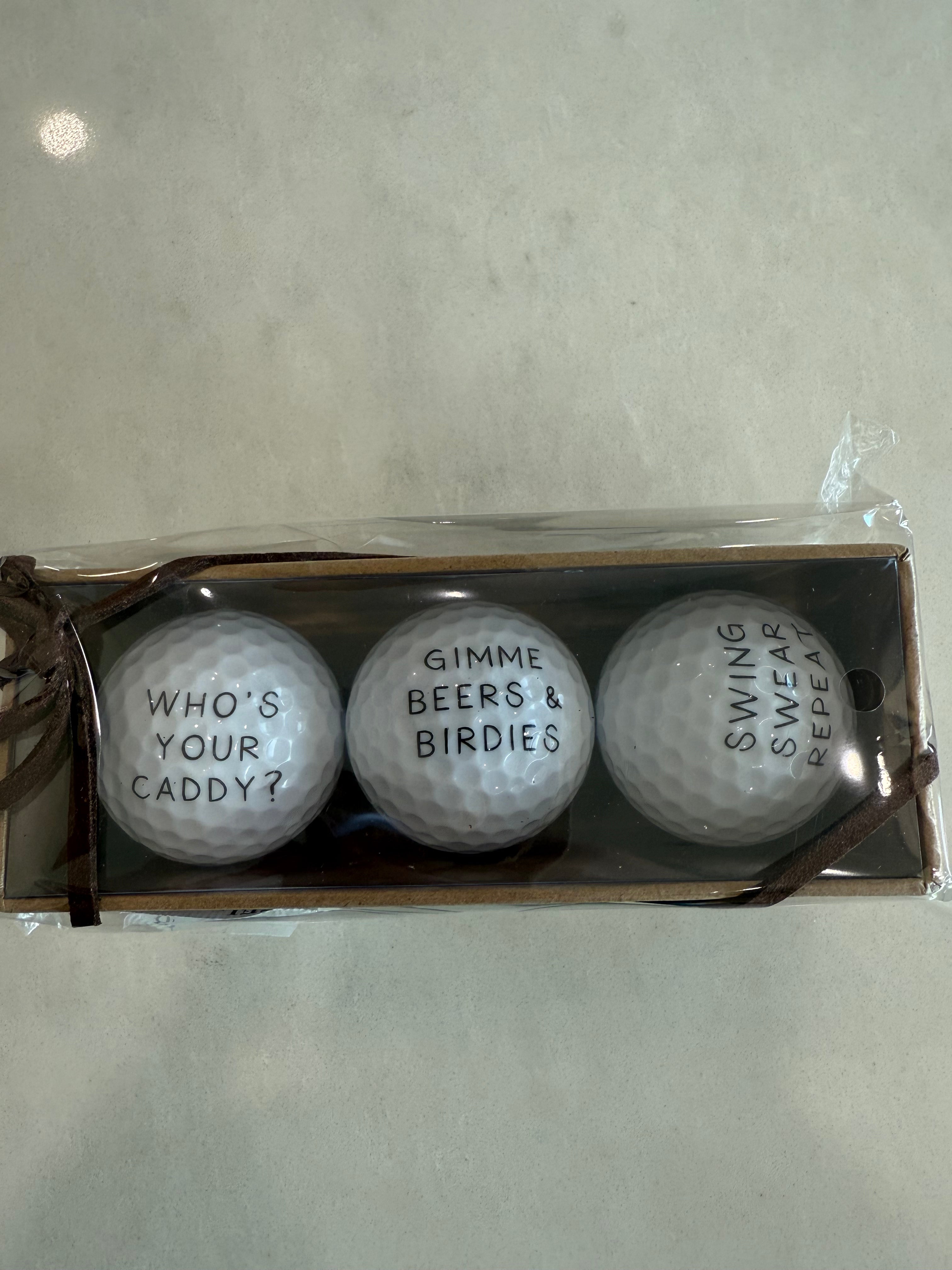 Whos Your Caddy Golf Ball Set