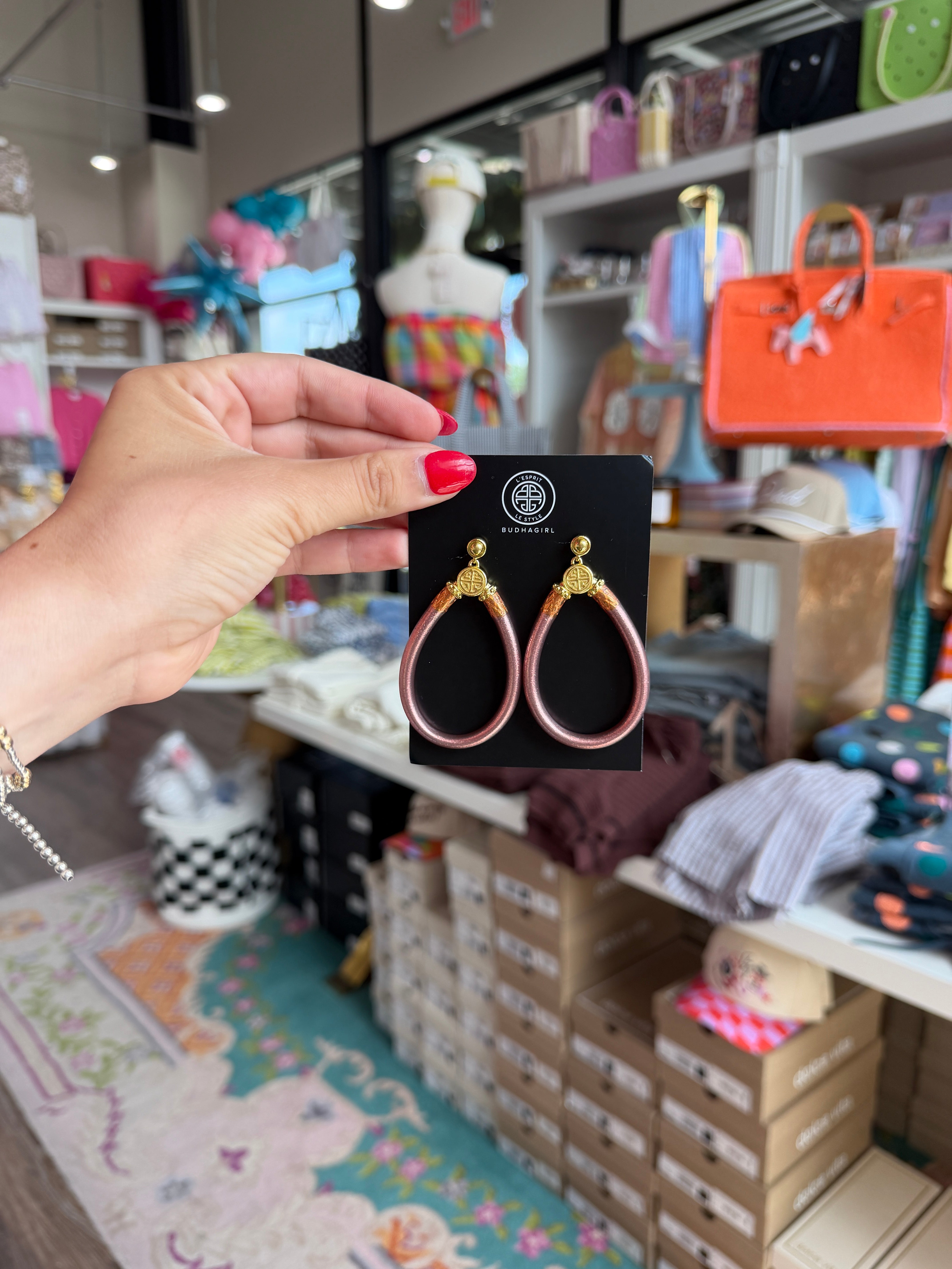 Rose Gold All Weather Earrings