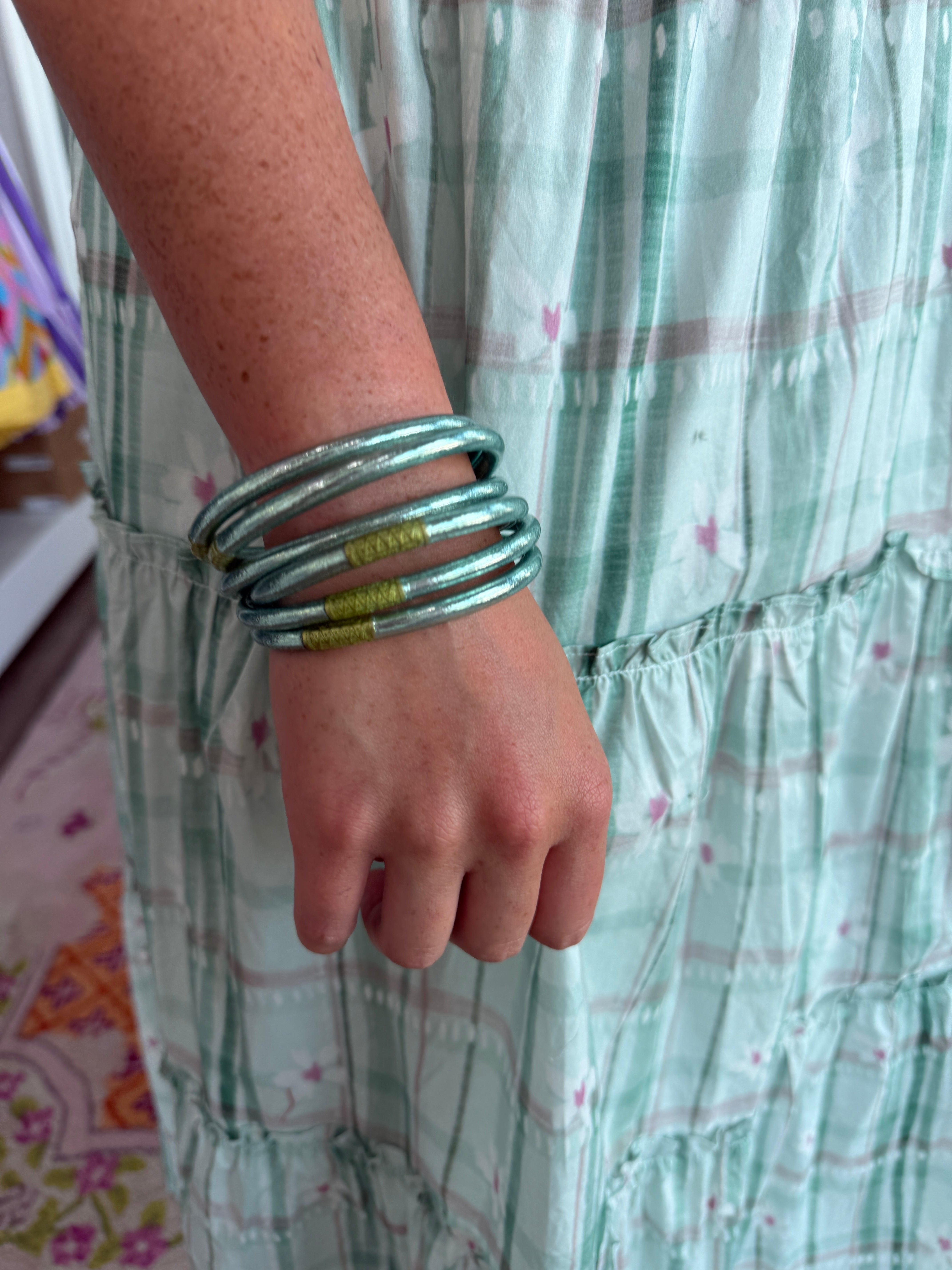 Mint All Weather Bangles- Budha Girl