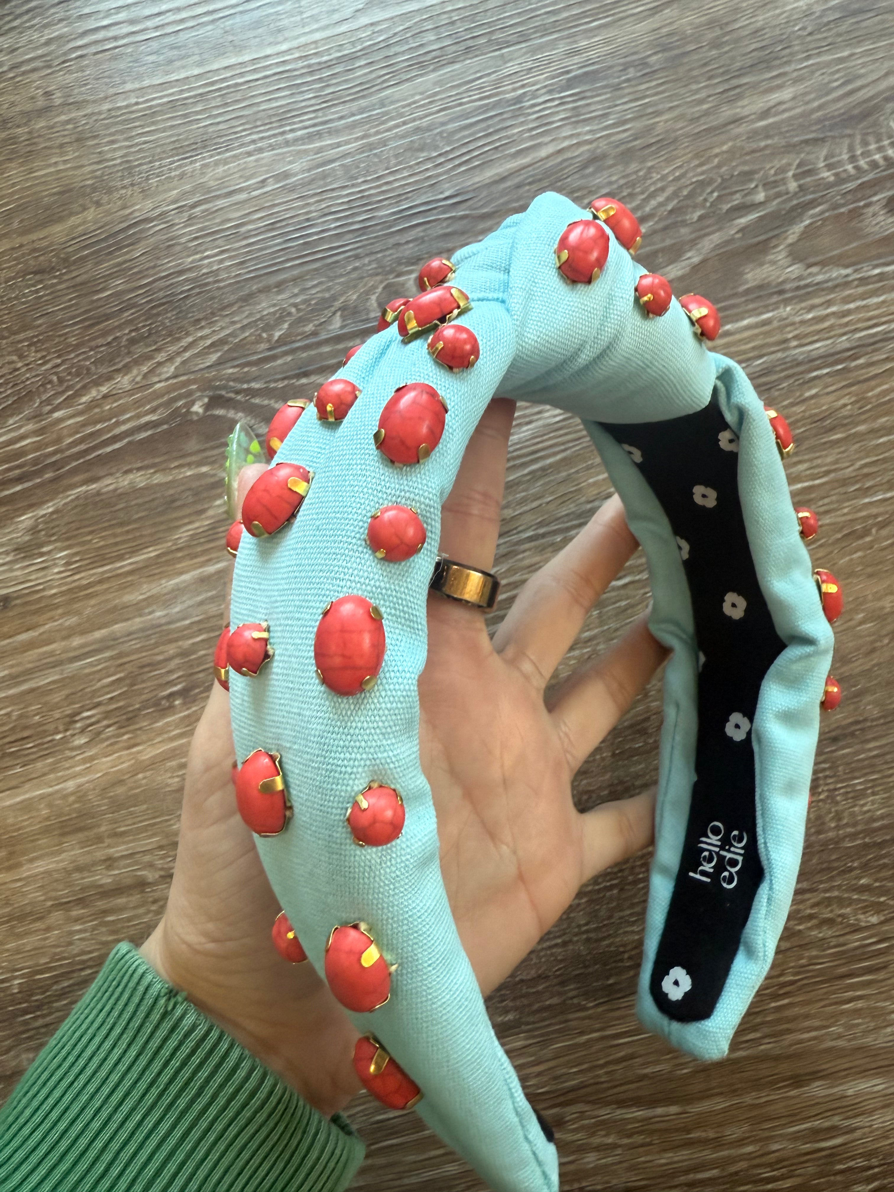 Red Jeweled Headband