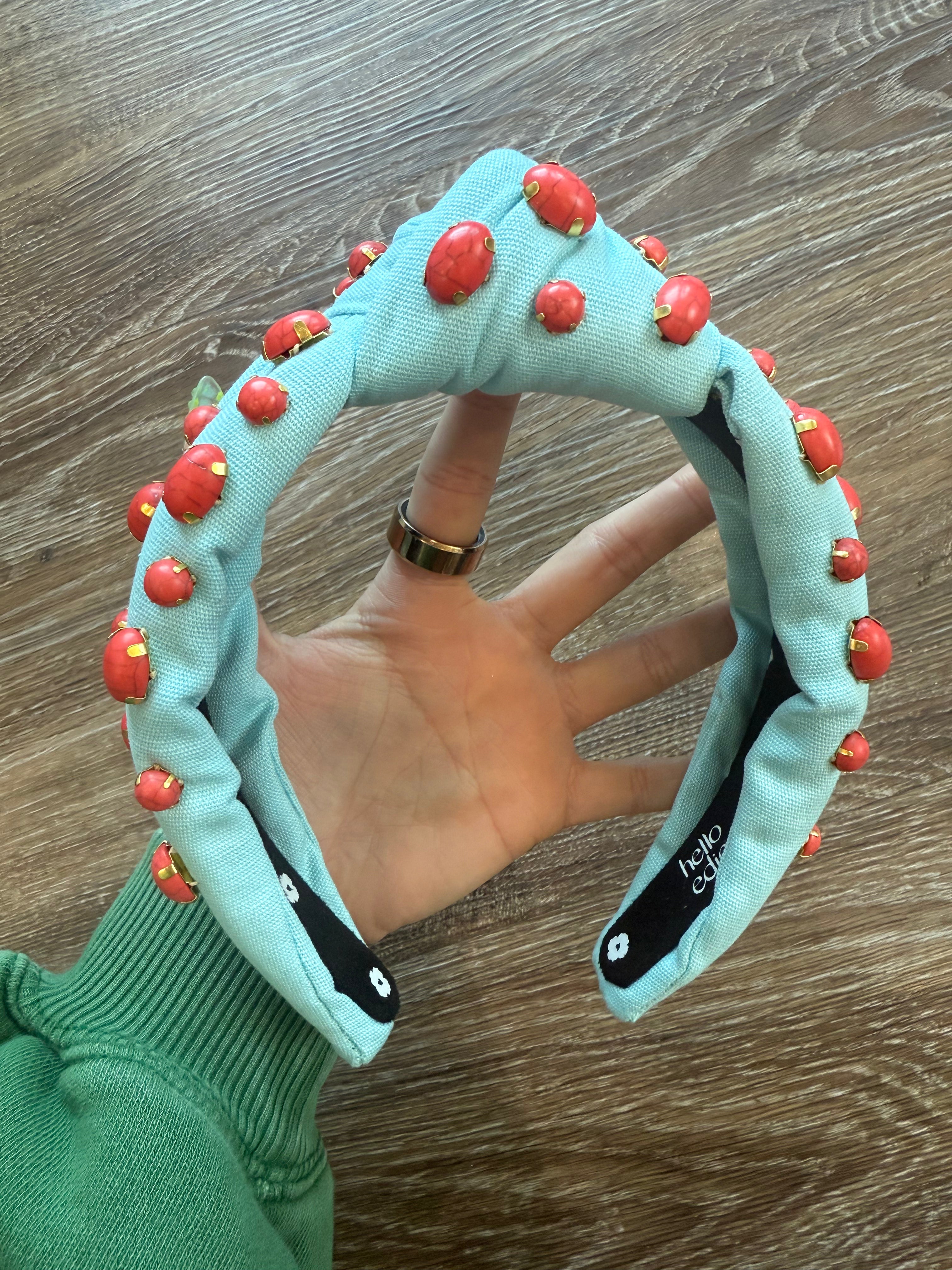 Red Jeweled Headband