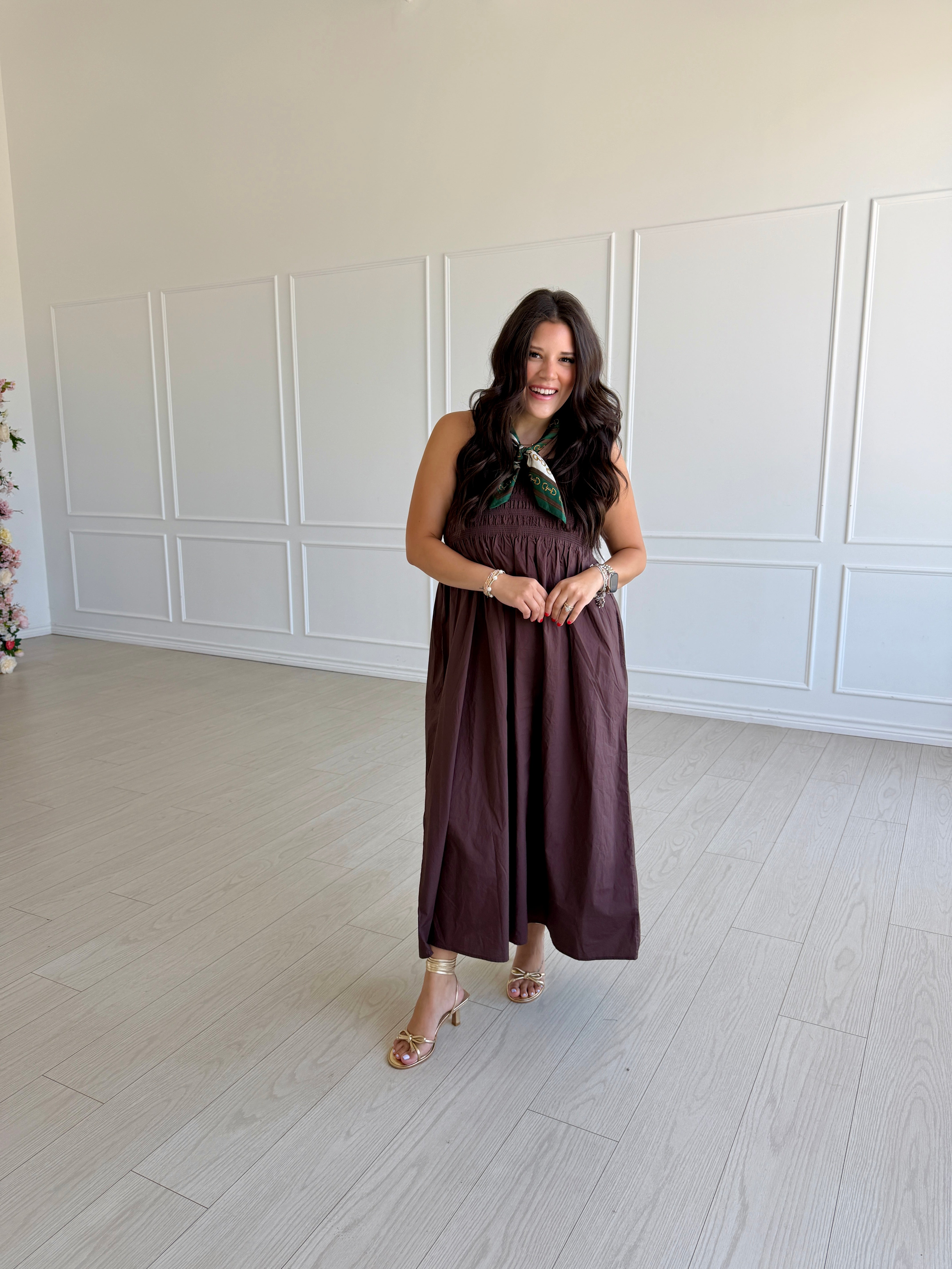 Cornelia Poplin Midi Dress