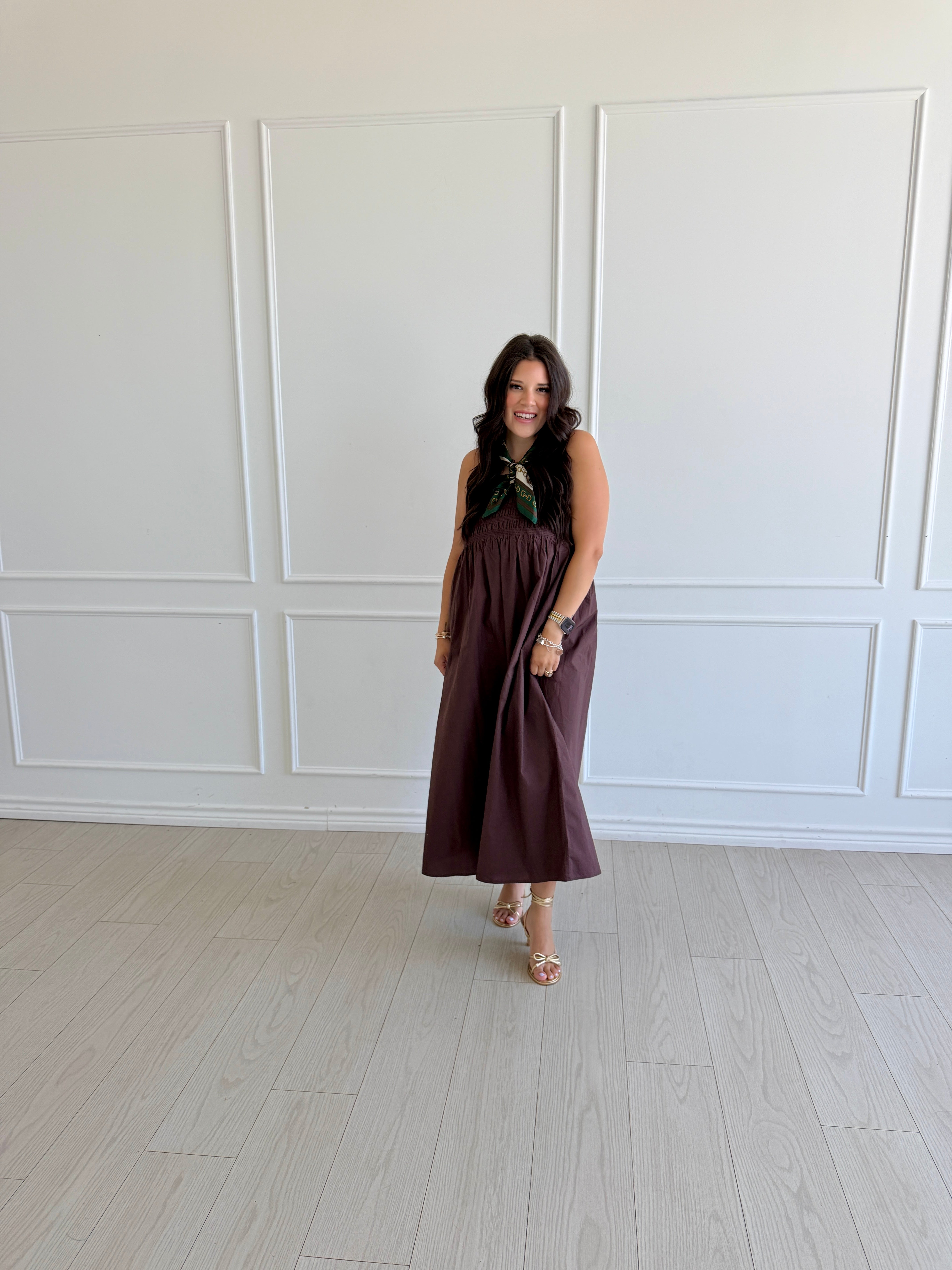 Cornelia Poplin Midi Dress