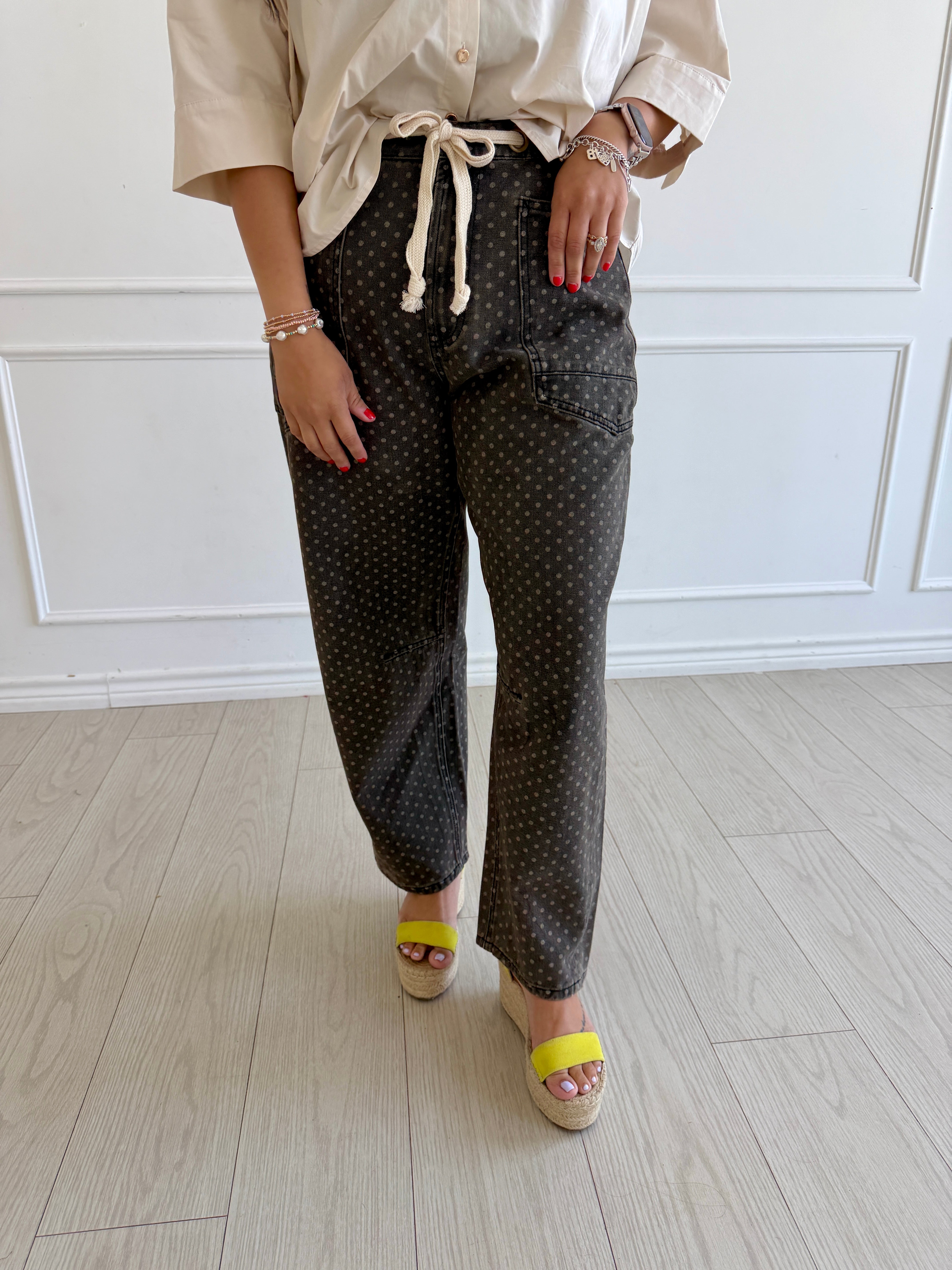 Dottie Barrel Pants With Belt