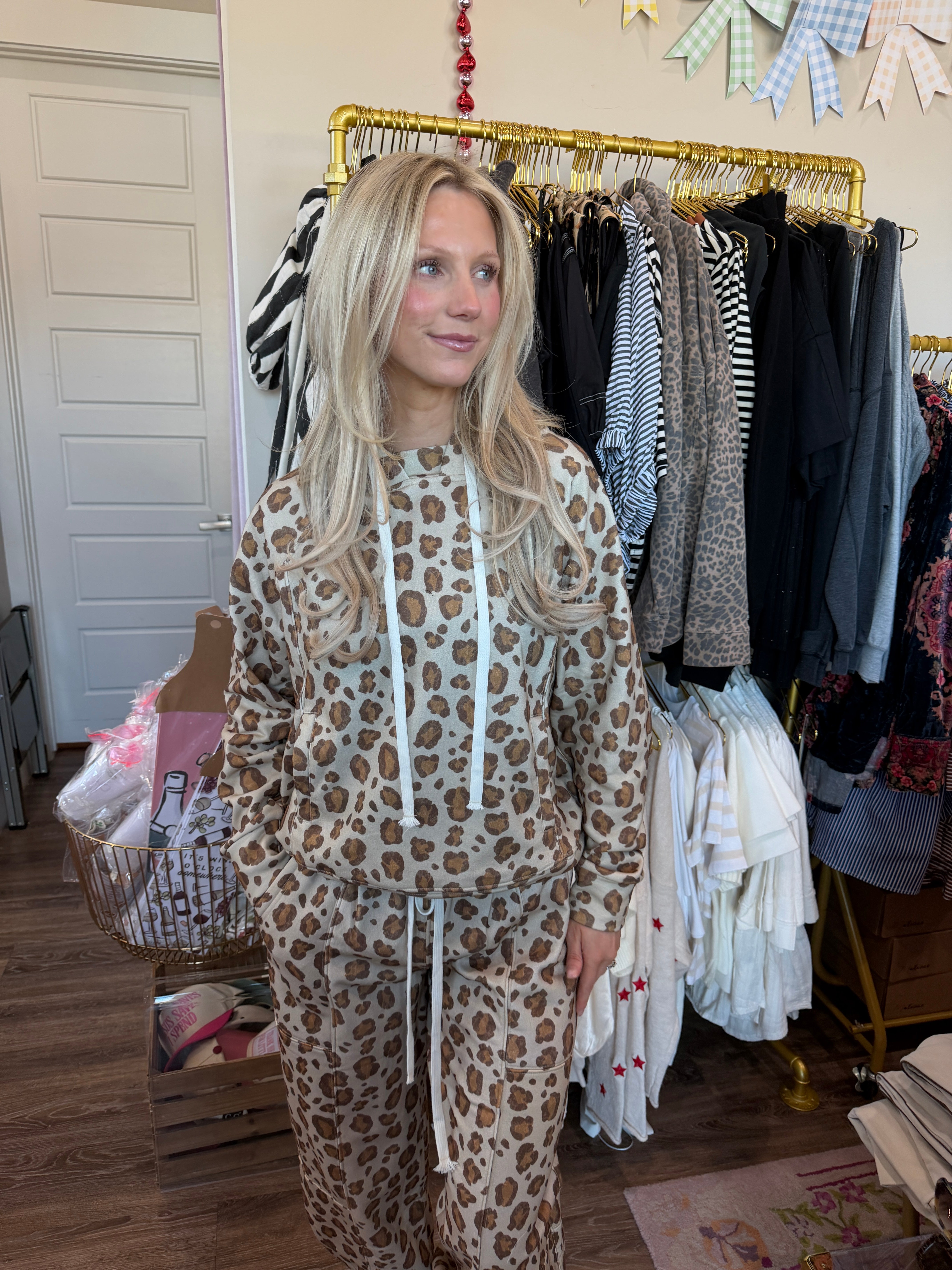 Leopard French Terry Hoodie