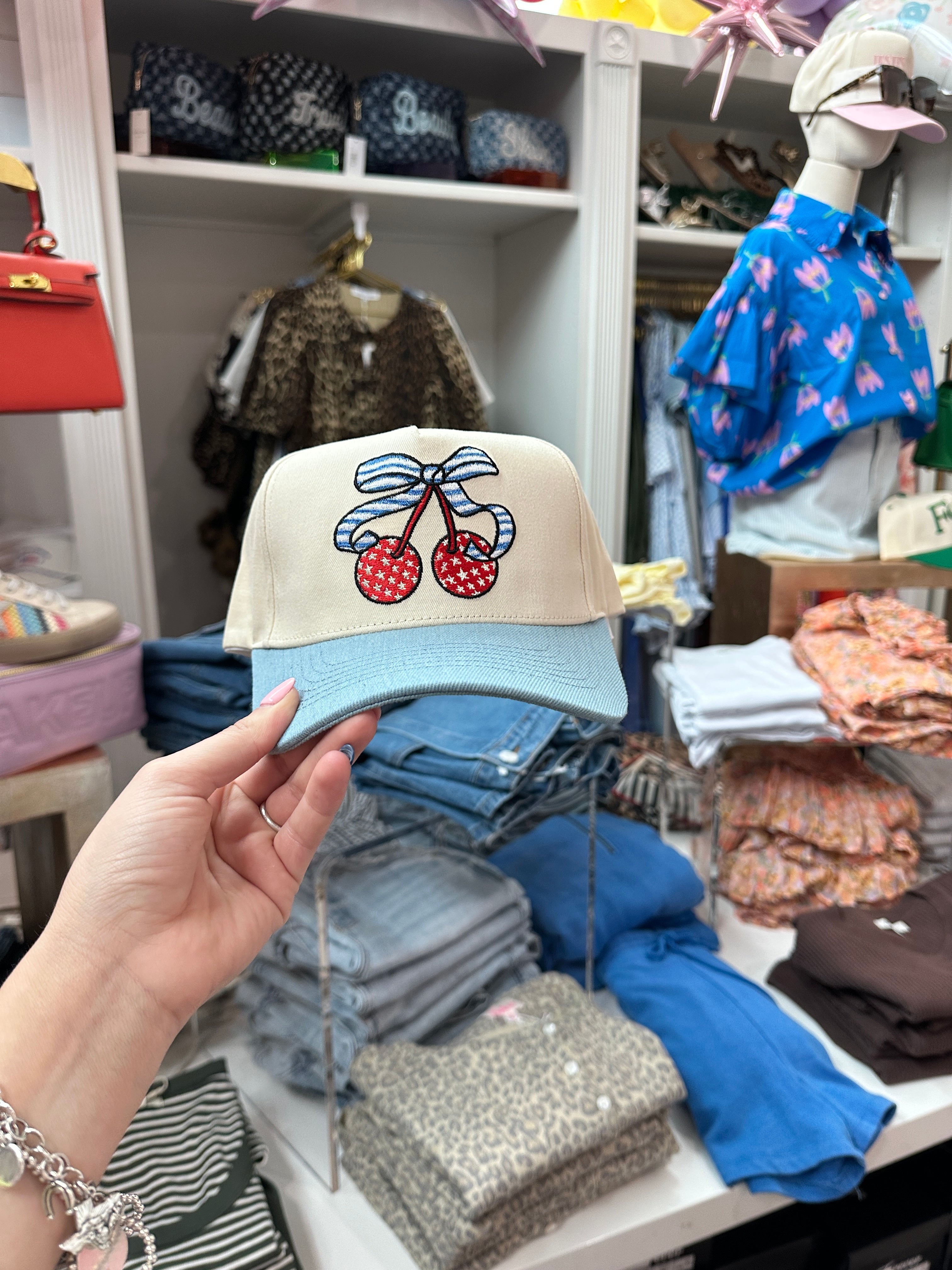 Patriotic Cherries Hat